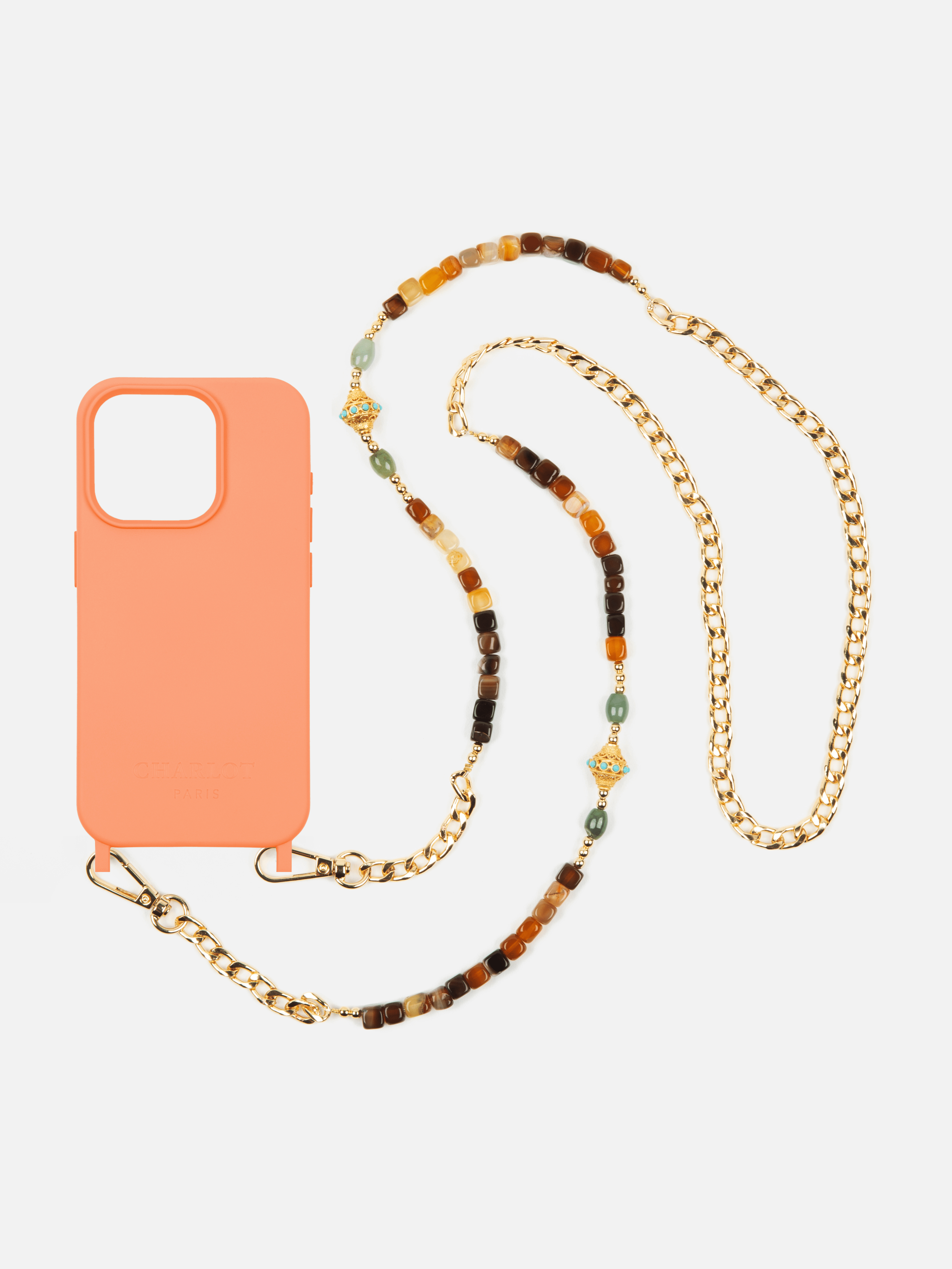 Burning Sand Shell + JUHU Terra Necklace Chain