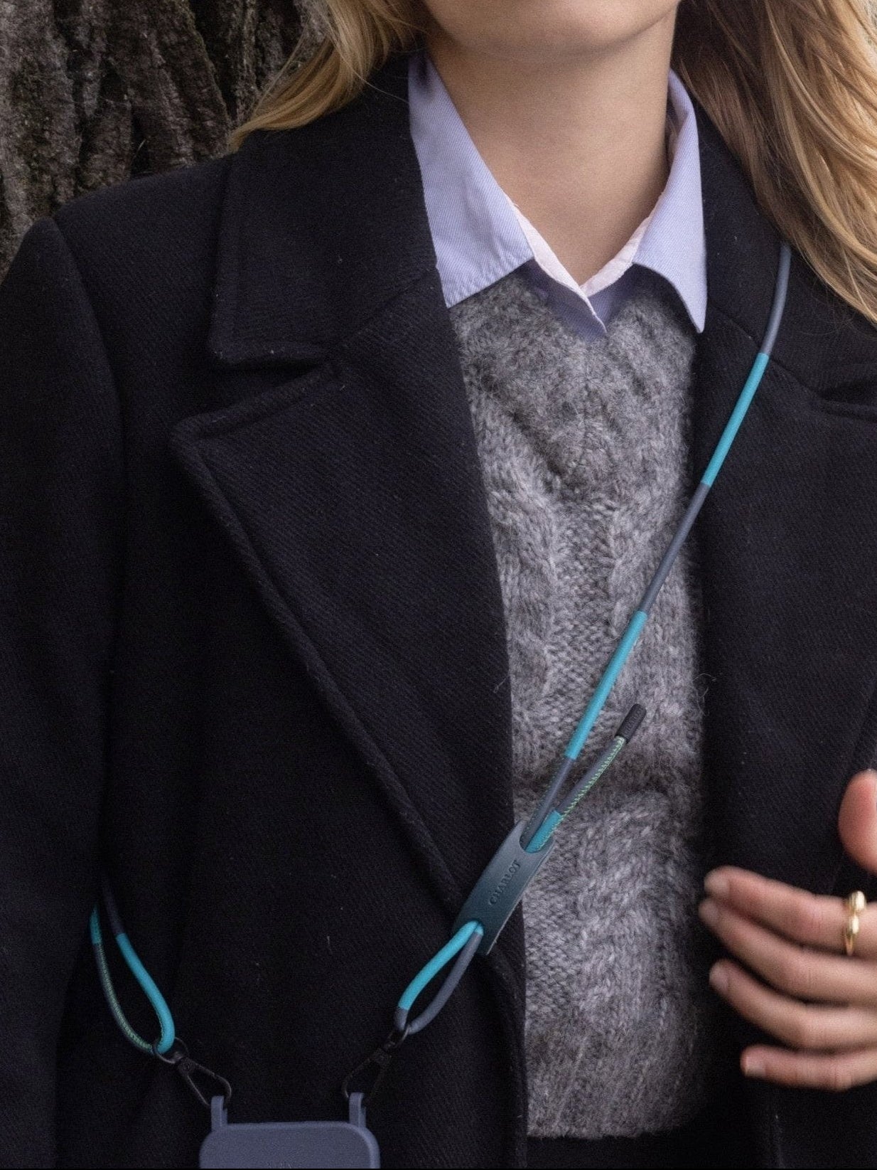 Coque Noir + Noga Cuir Océan