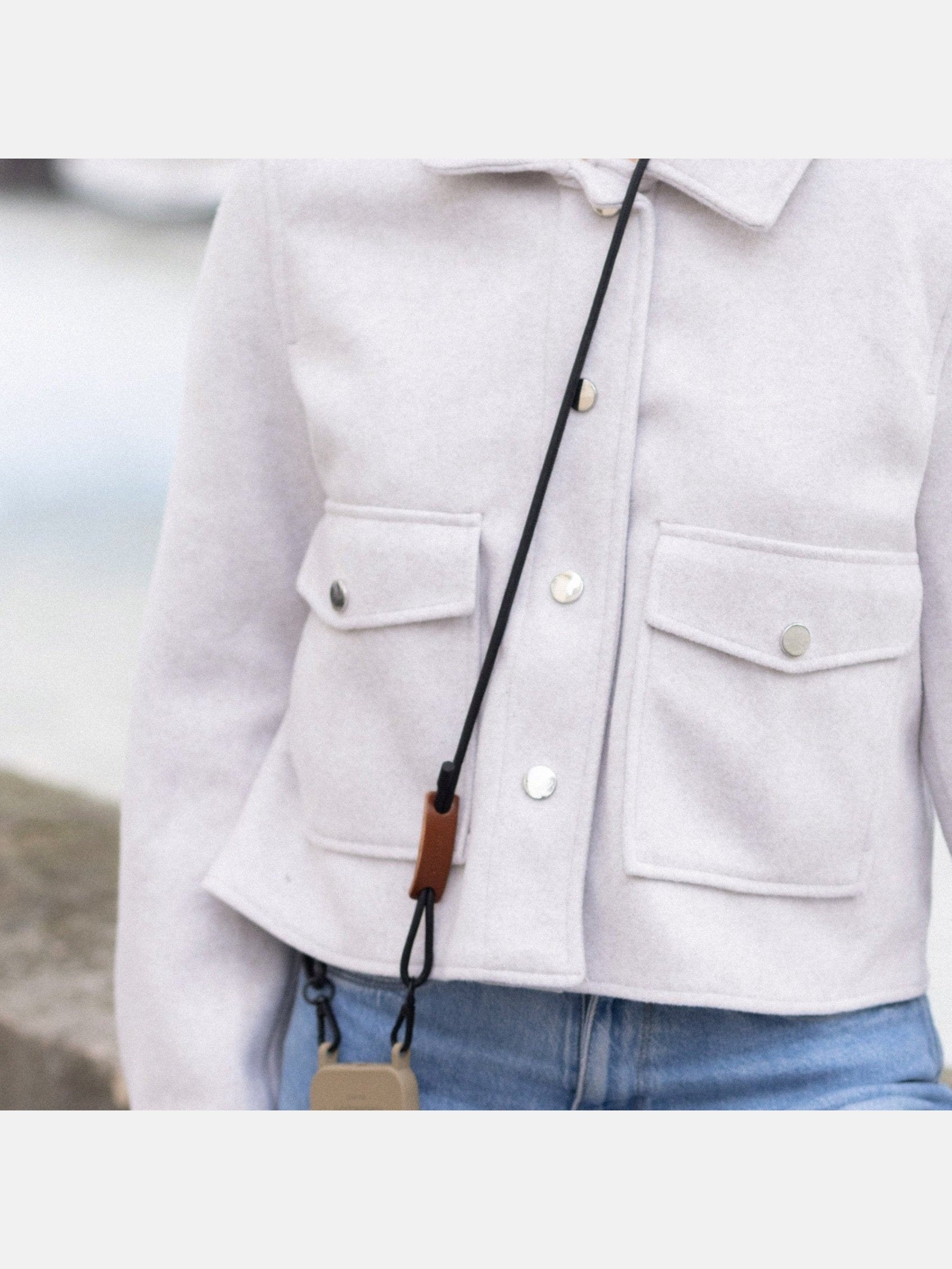 Coque Taupe + Noga Cuir Noir