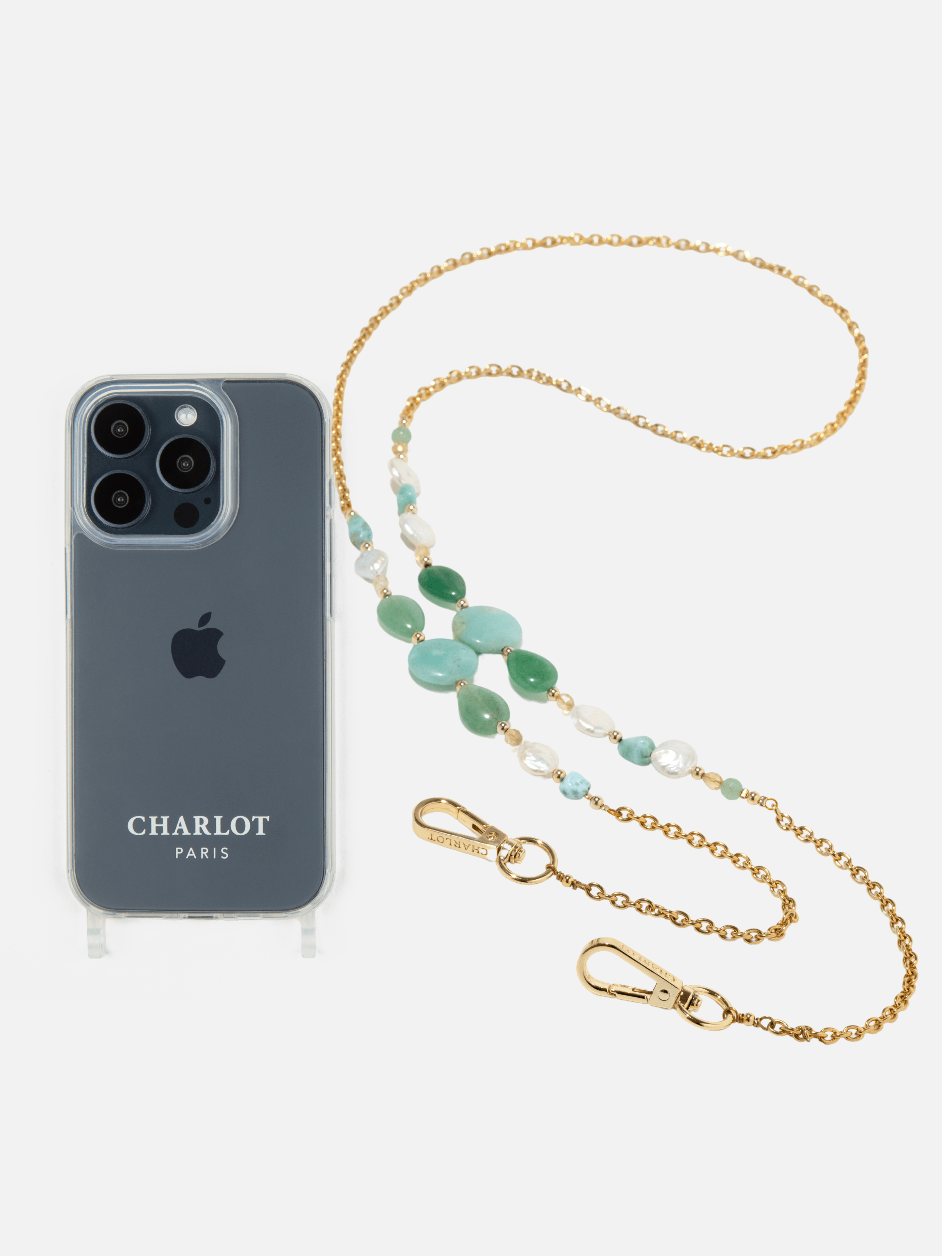 Coque Clear - Chaîne YAY x CHARLOT - Blue Lagoon