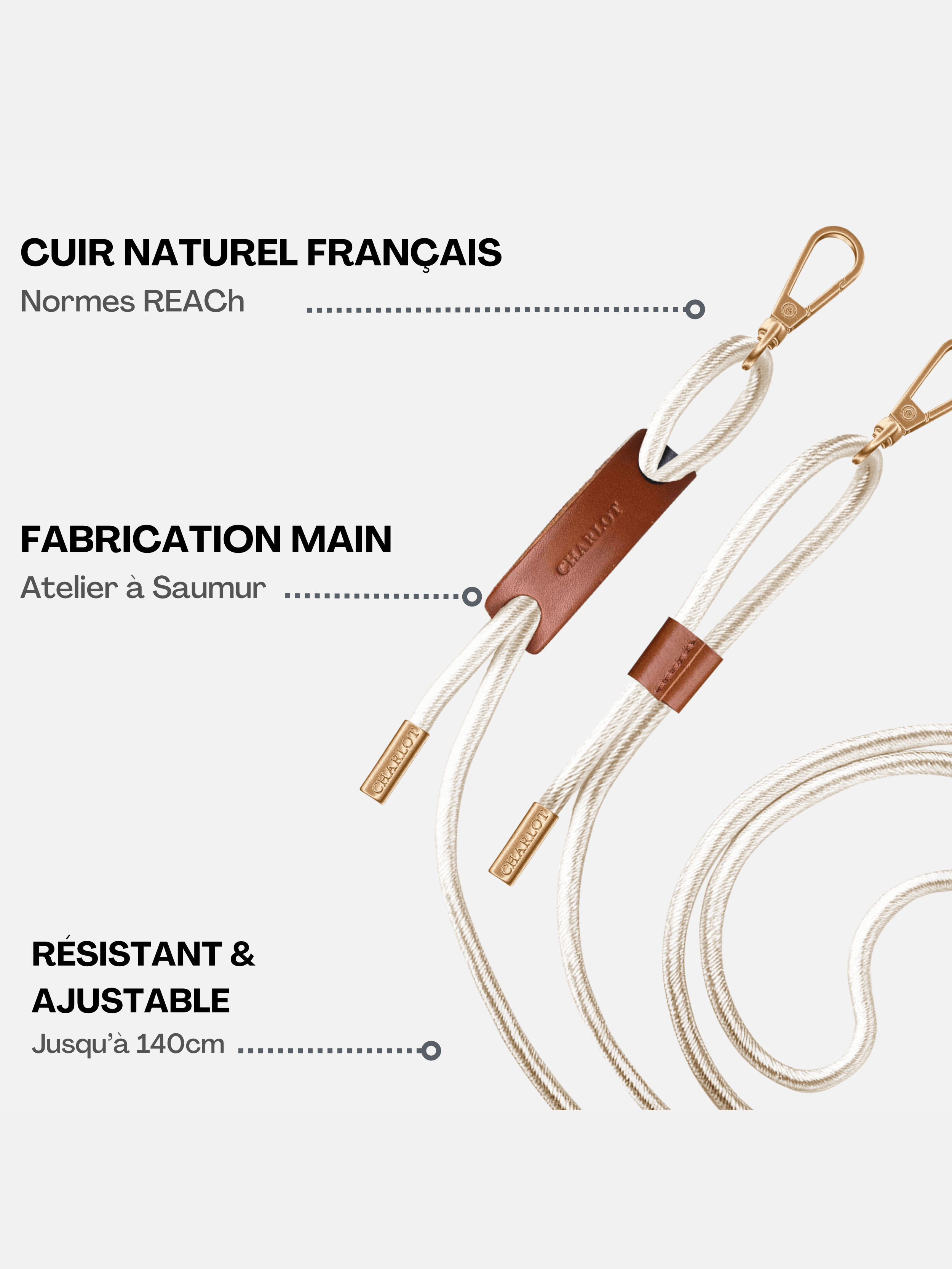 Custodia trasparente + pelle Noga Gold