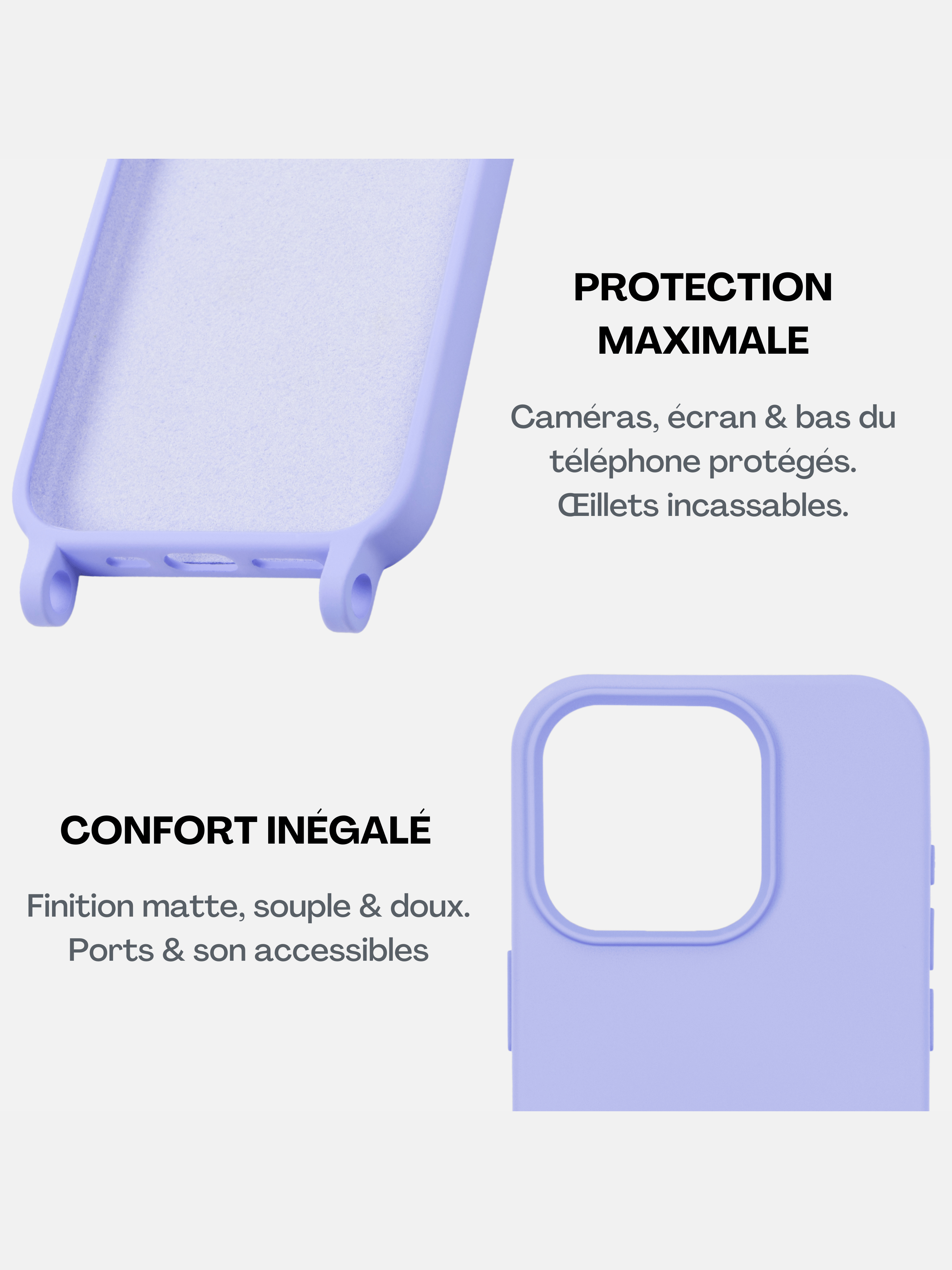 Coque + Lanière Lavender