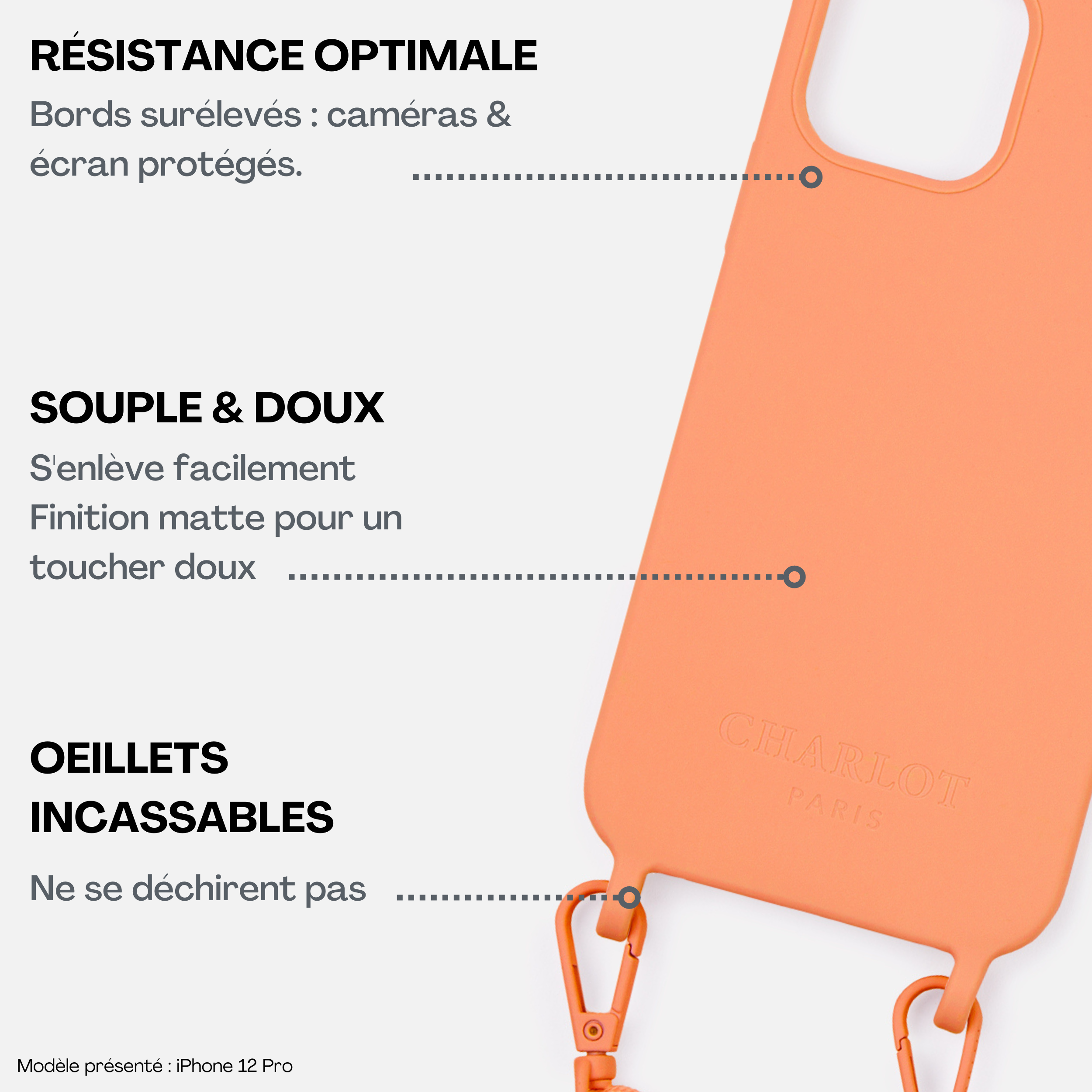 Coque + Cordon Burning Sand