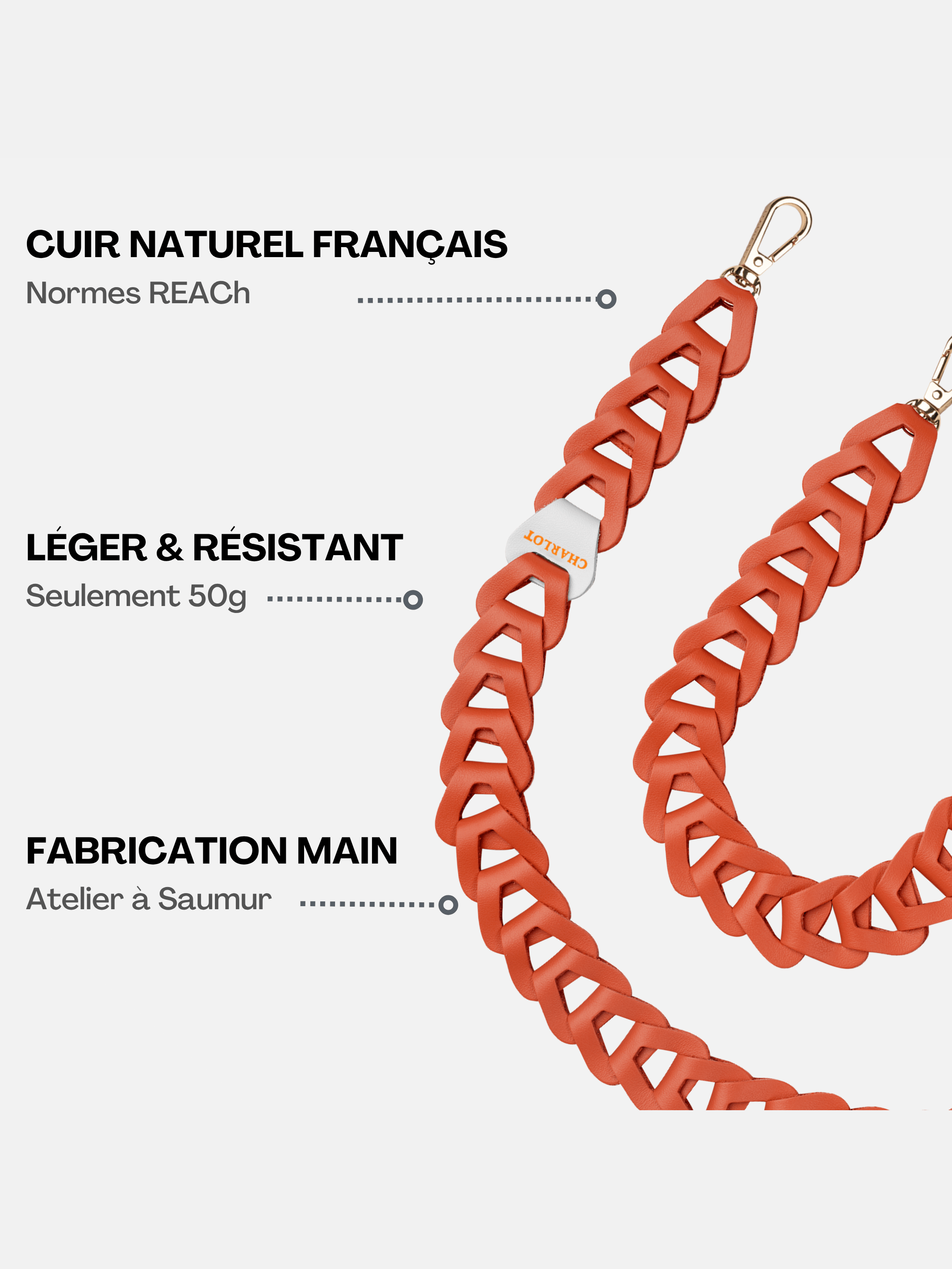 Coque Burning Sand + Mel Cuir Long Burning Sand