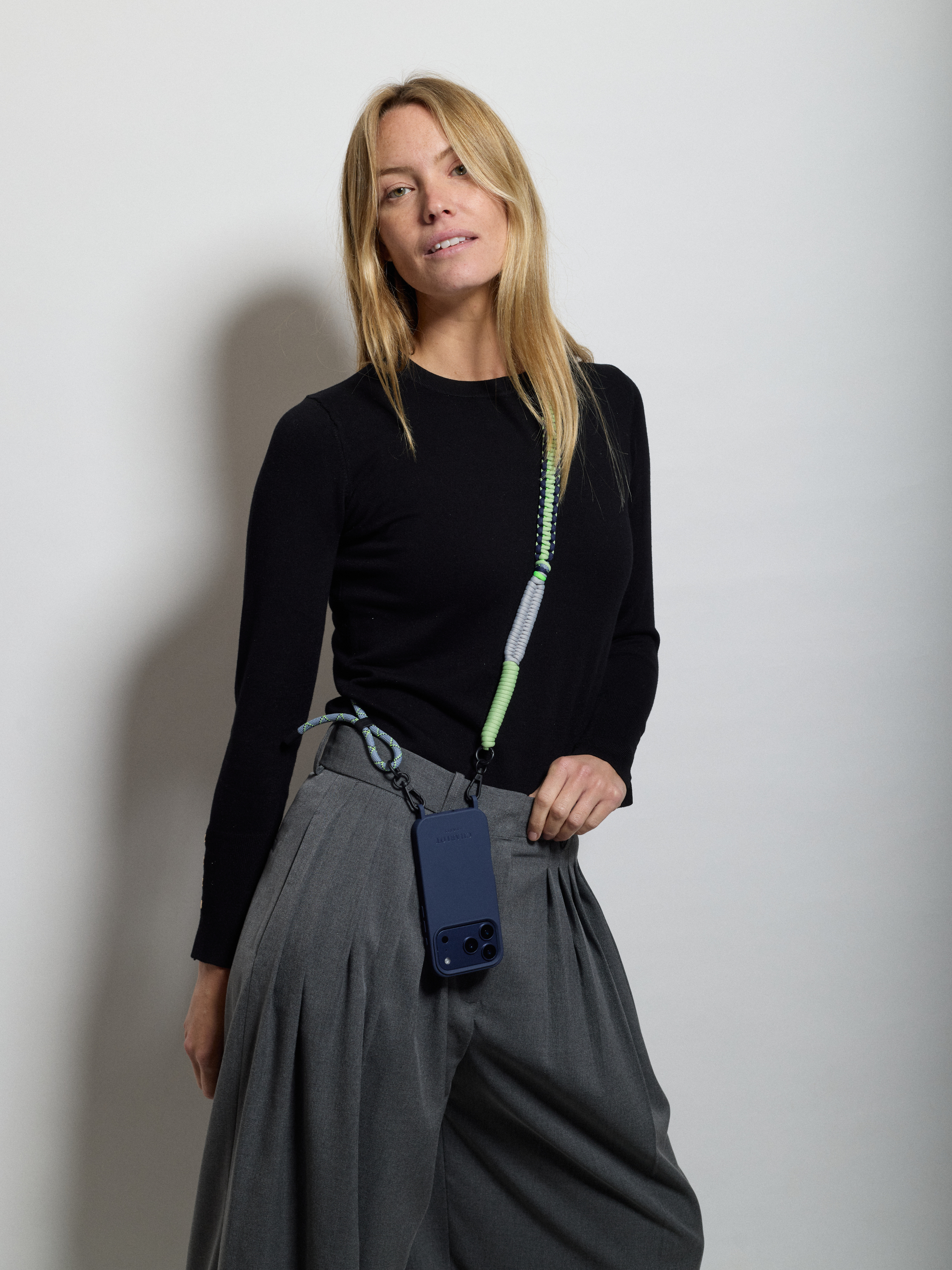 Navy Blue Case + Twist Trek Shoulder Strap