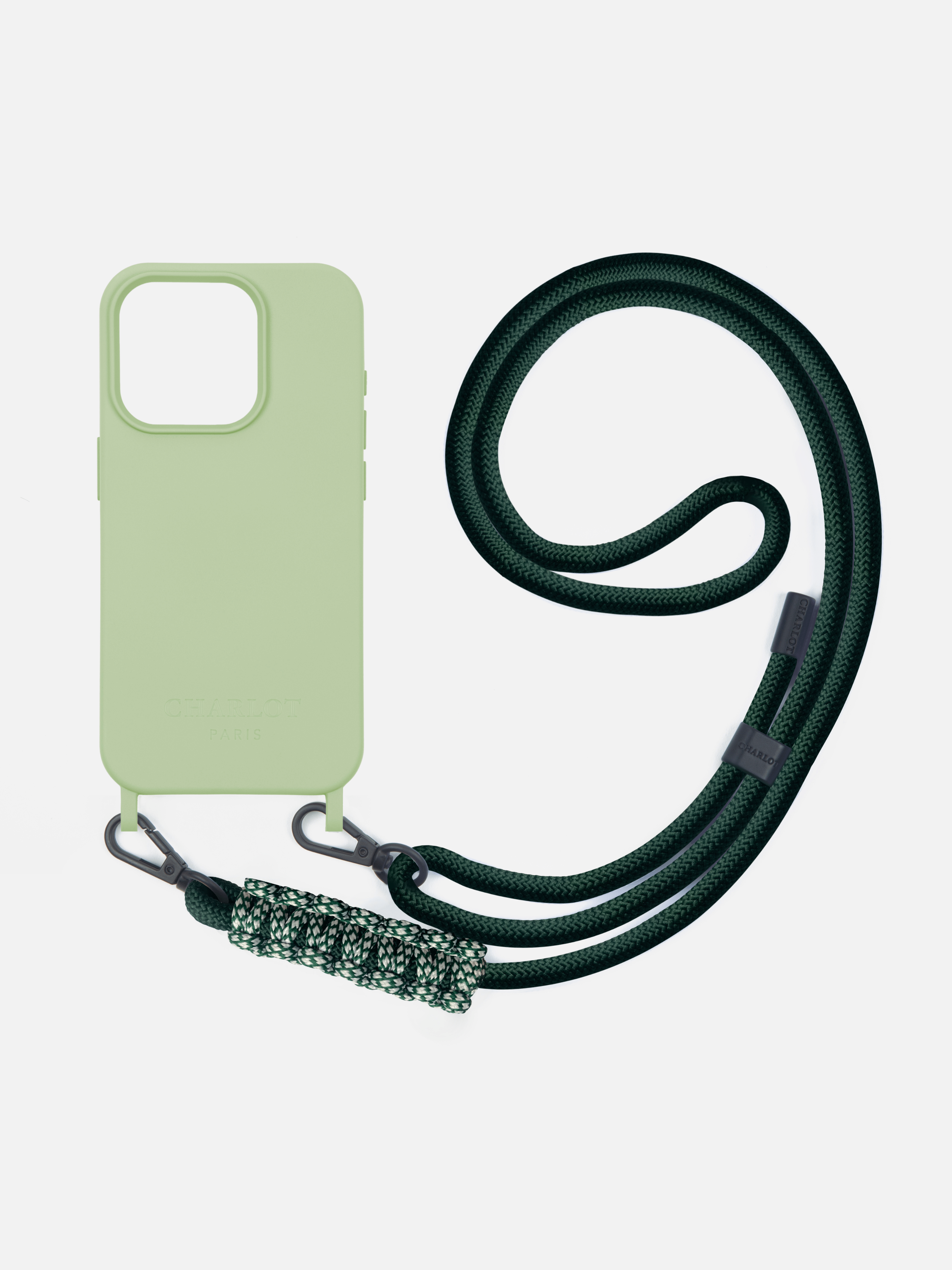 Coque Sauge + Cordon Elie Basil