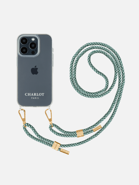 Clear Case + Signature Oak Cord