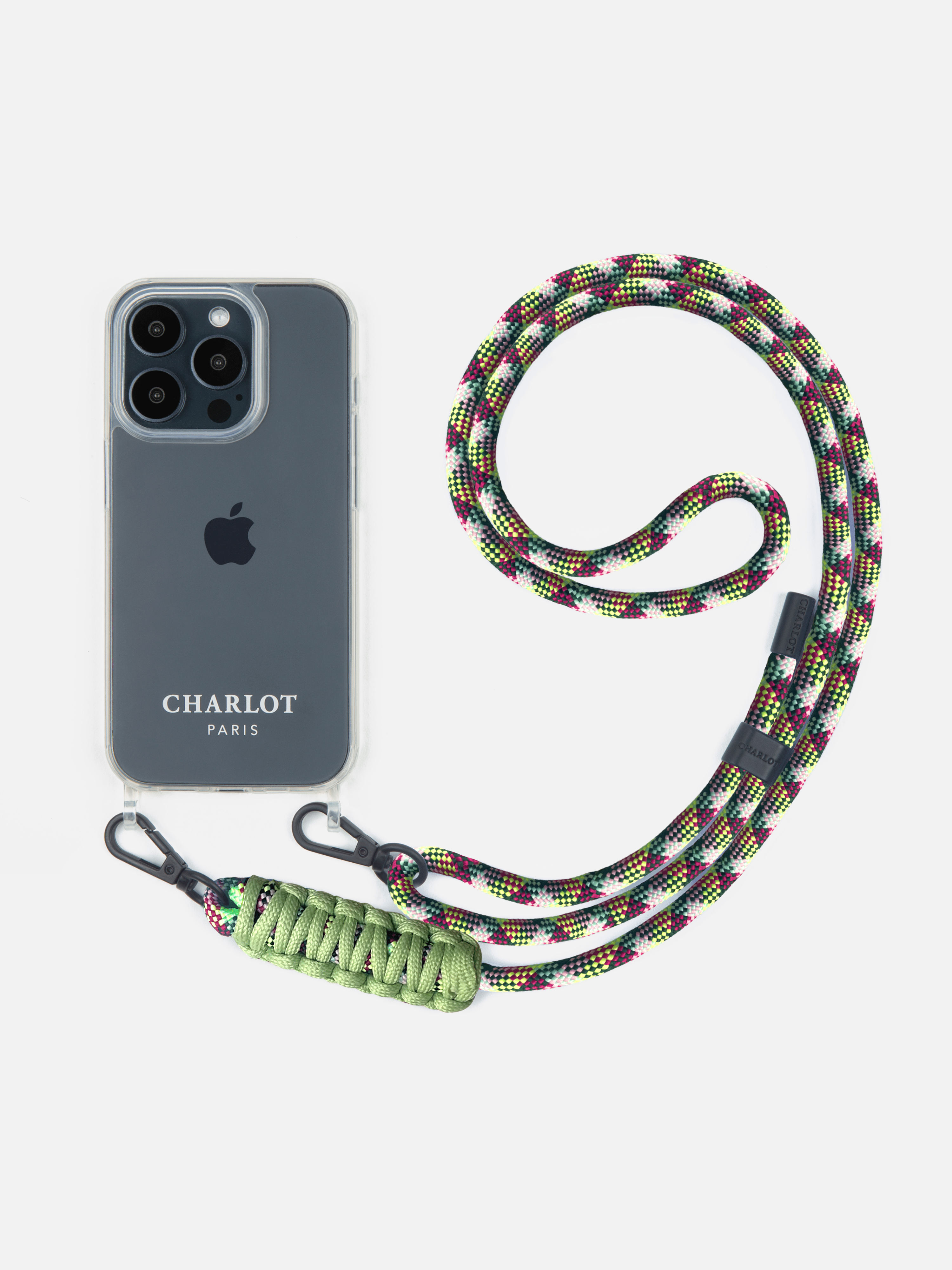 Clear Case + Elie Rainbow Cord