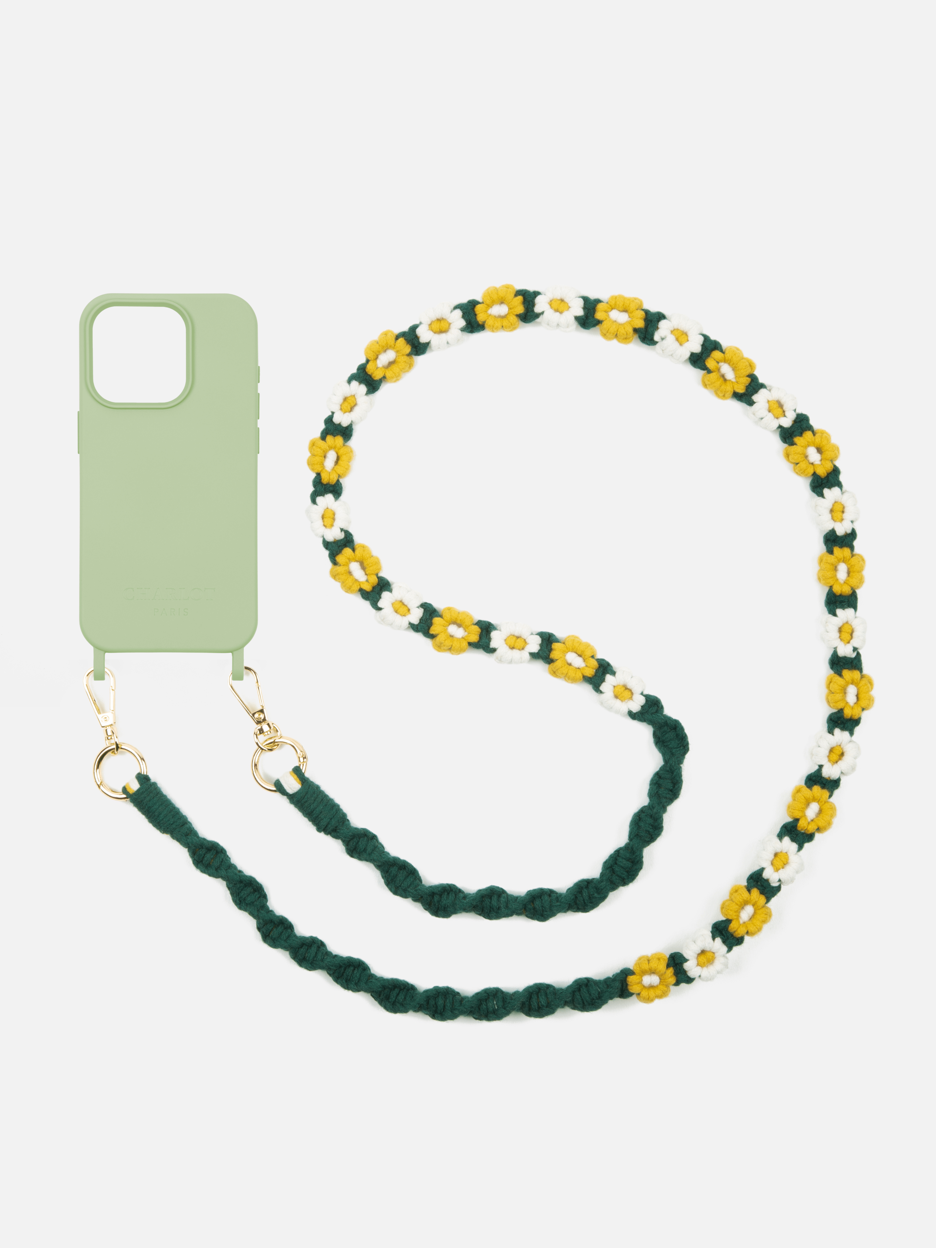 Sage Shell + Yellow Flower Braid