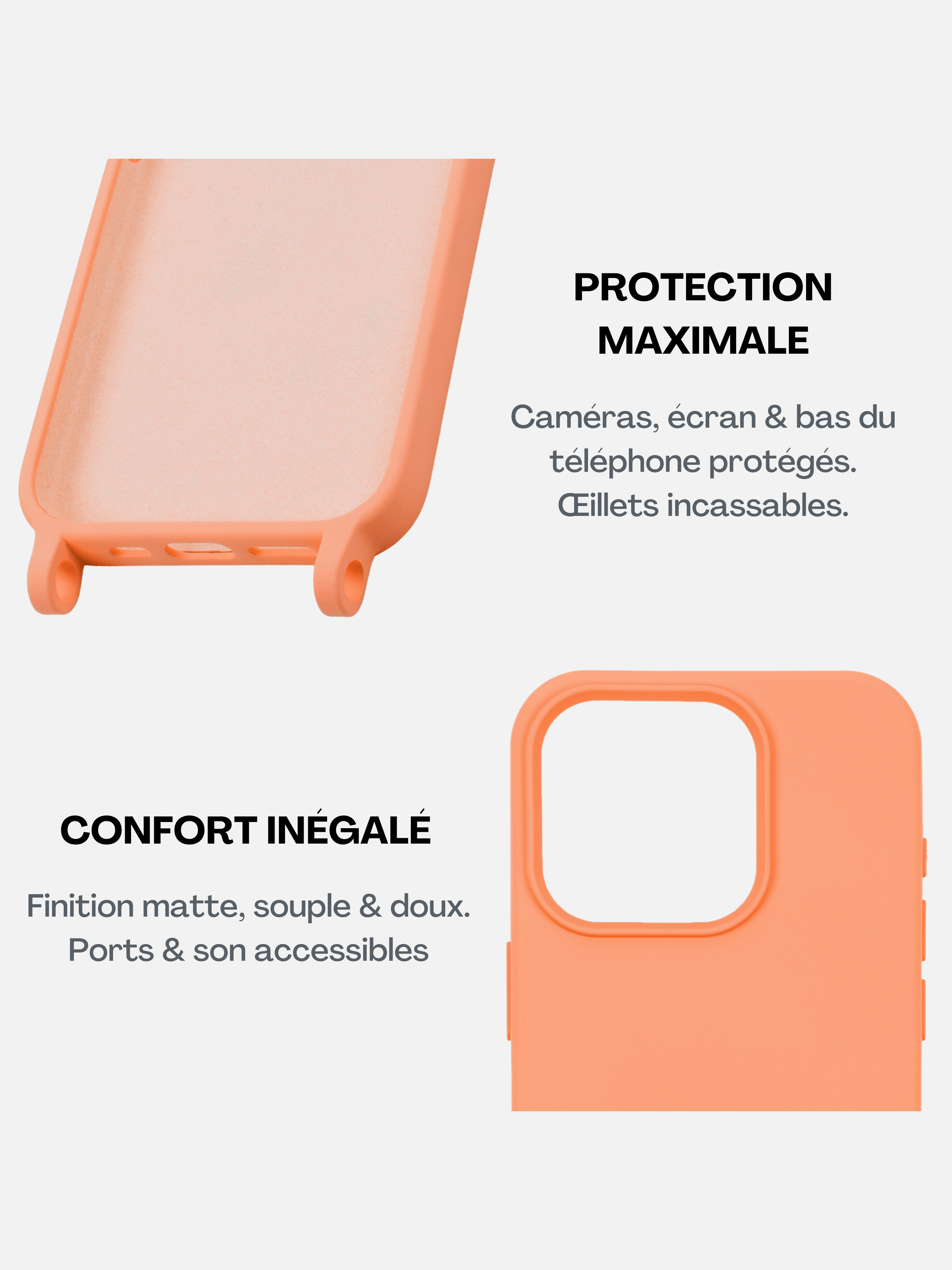 Coque Burning Sand + Cordon Elie Zèbre