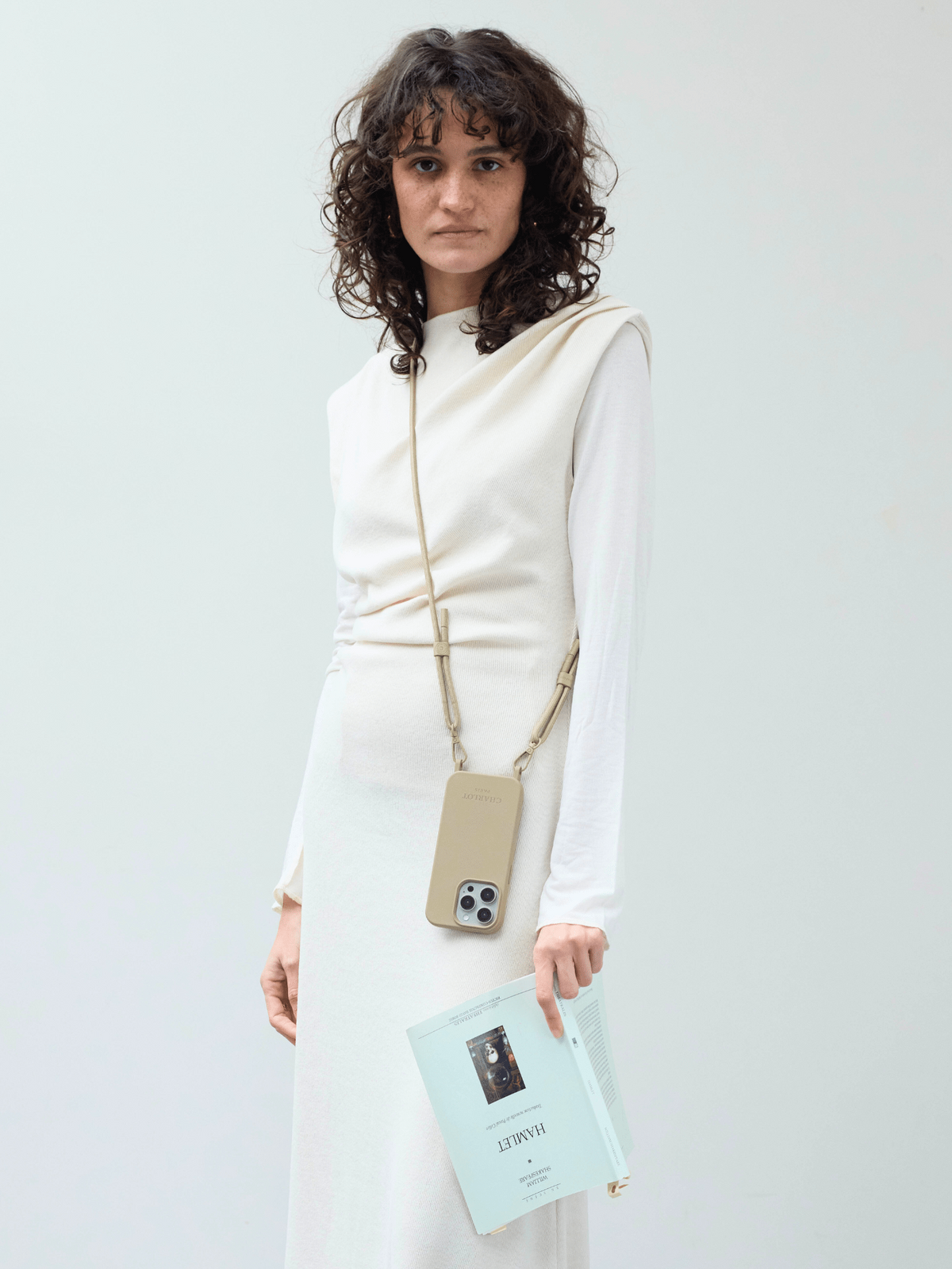 Taupe Detachable Phone Strap