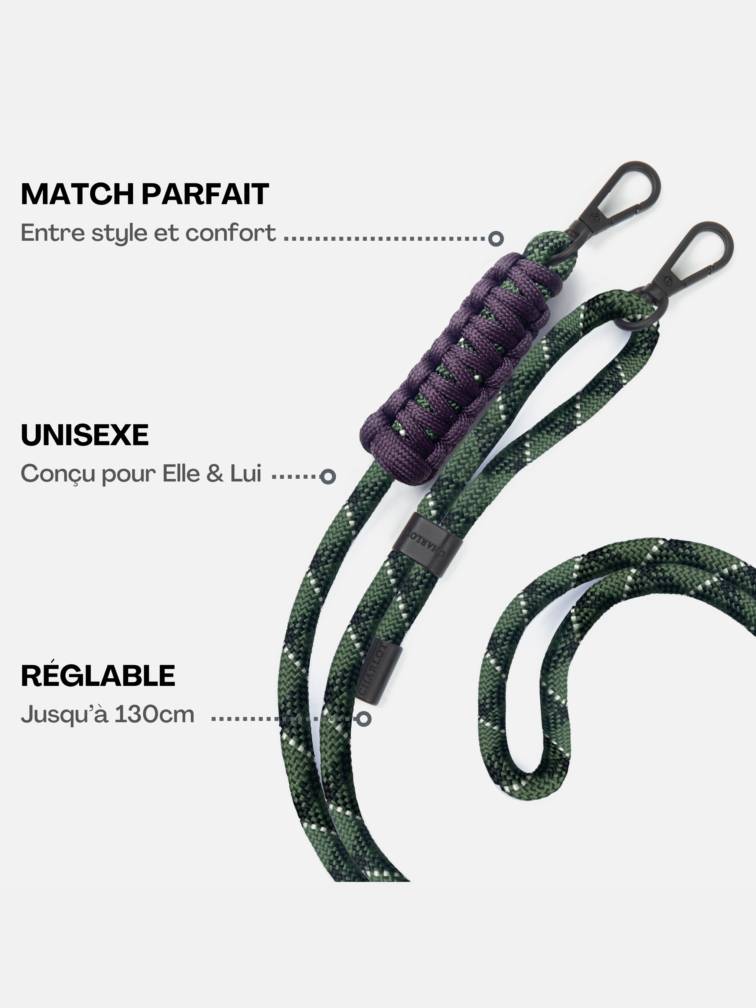 Coque Noir + Cordon Elie Forest