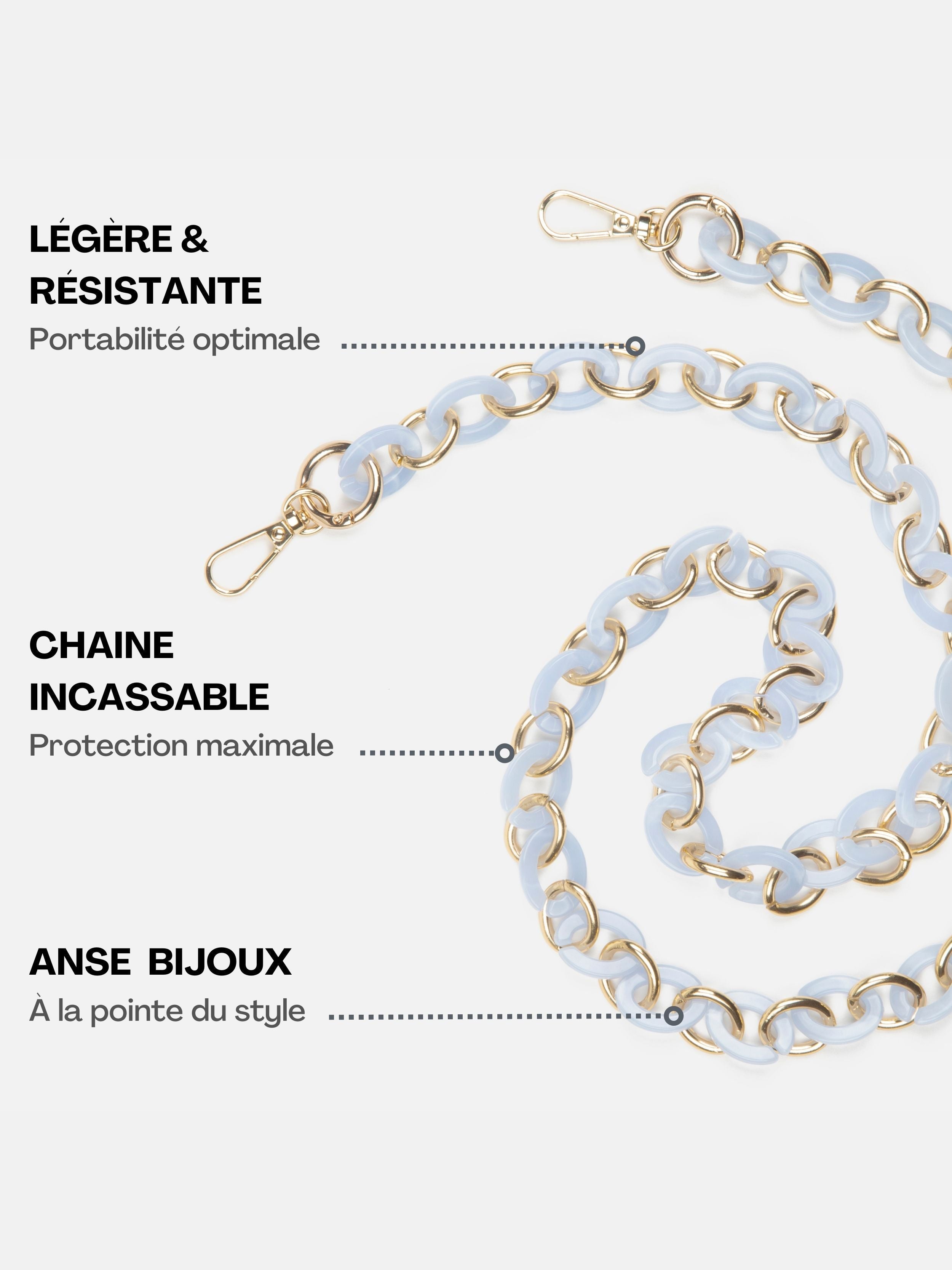 Coque Clear + Chaîne Ora Ciel