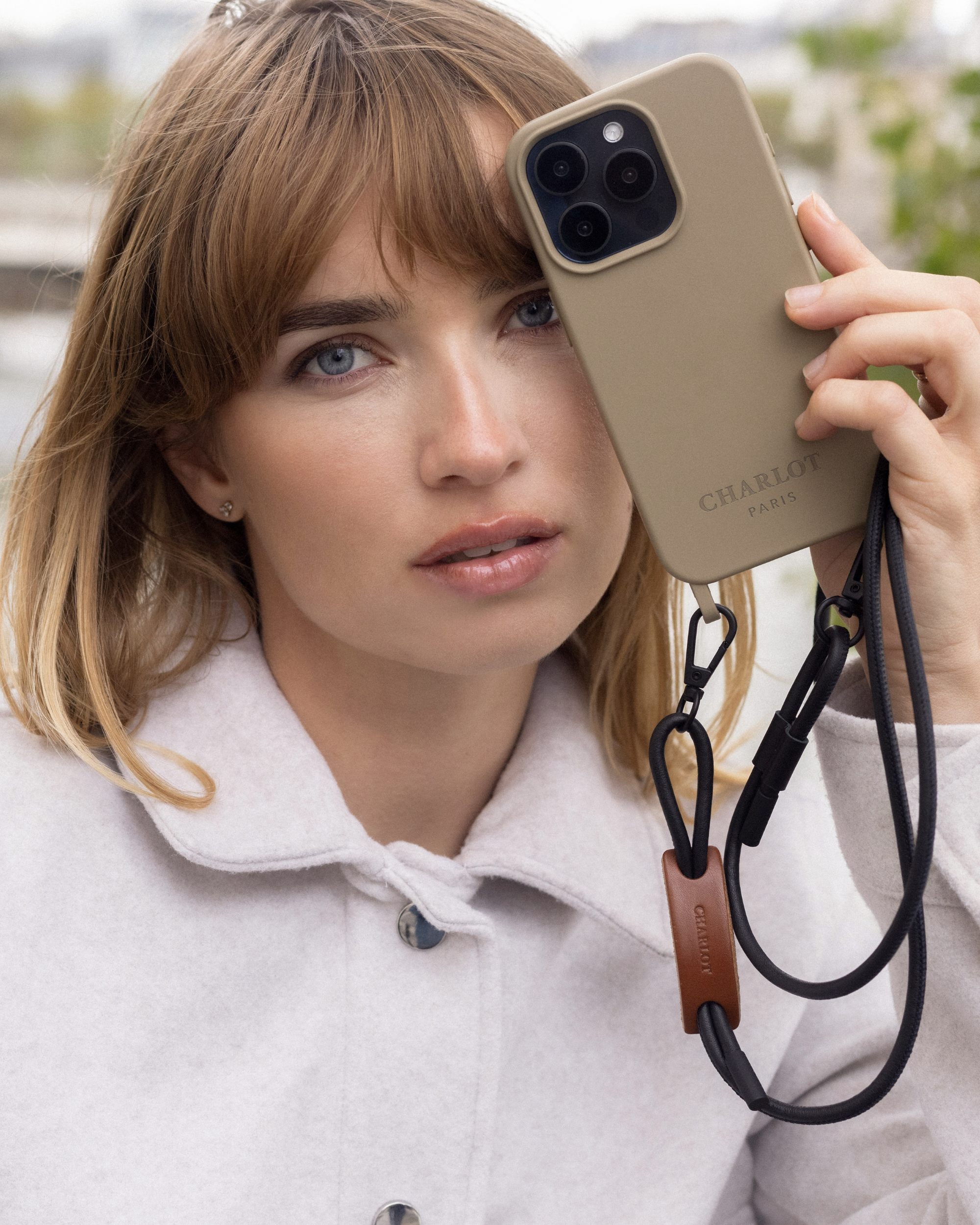 Coque Taupe + Noga Cuir Noir