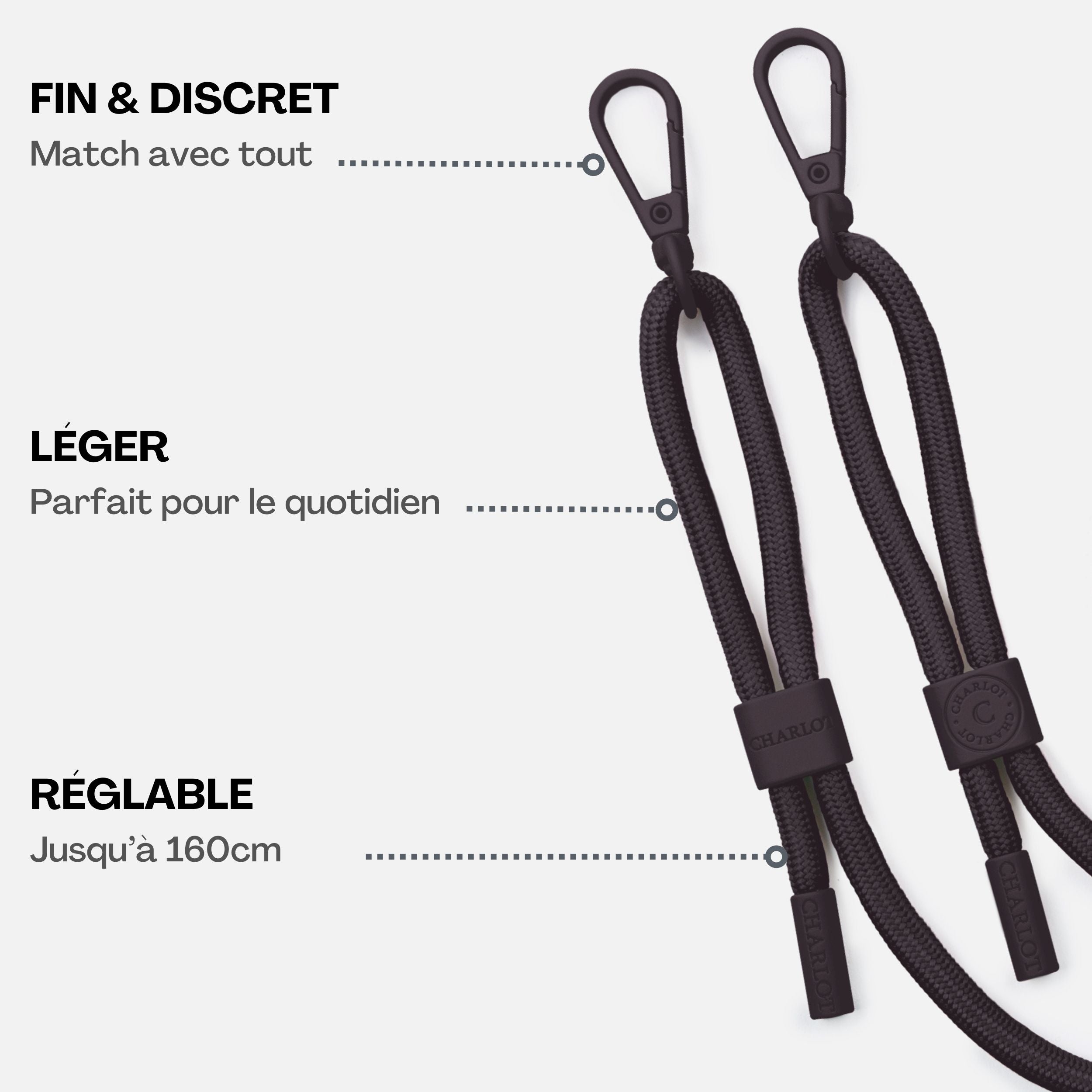 Coque + Cordon Noir