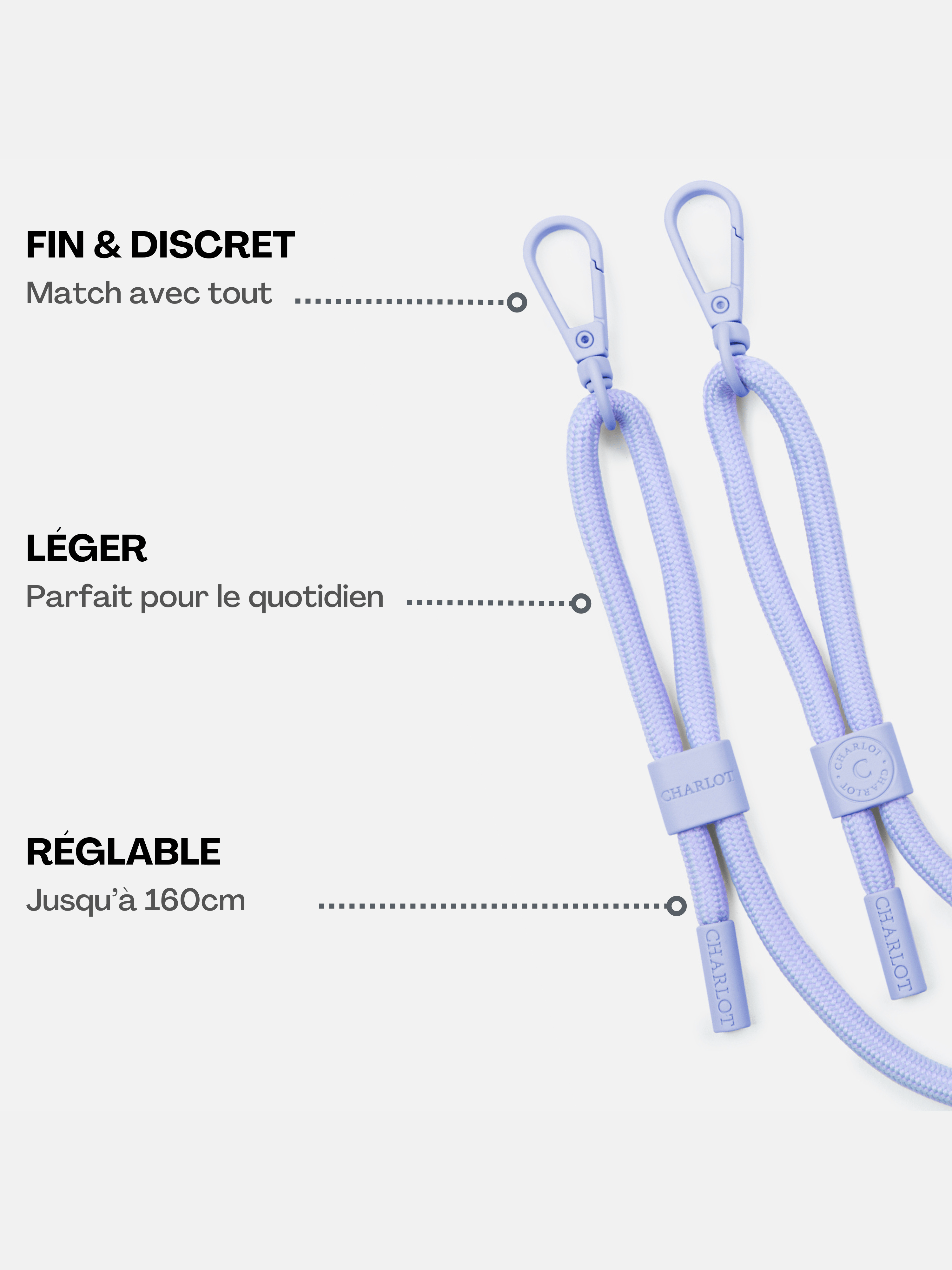 Coque + Cordon Lavender