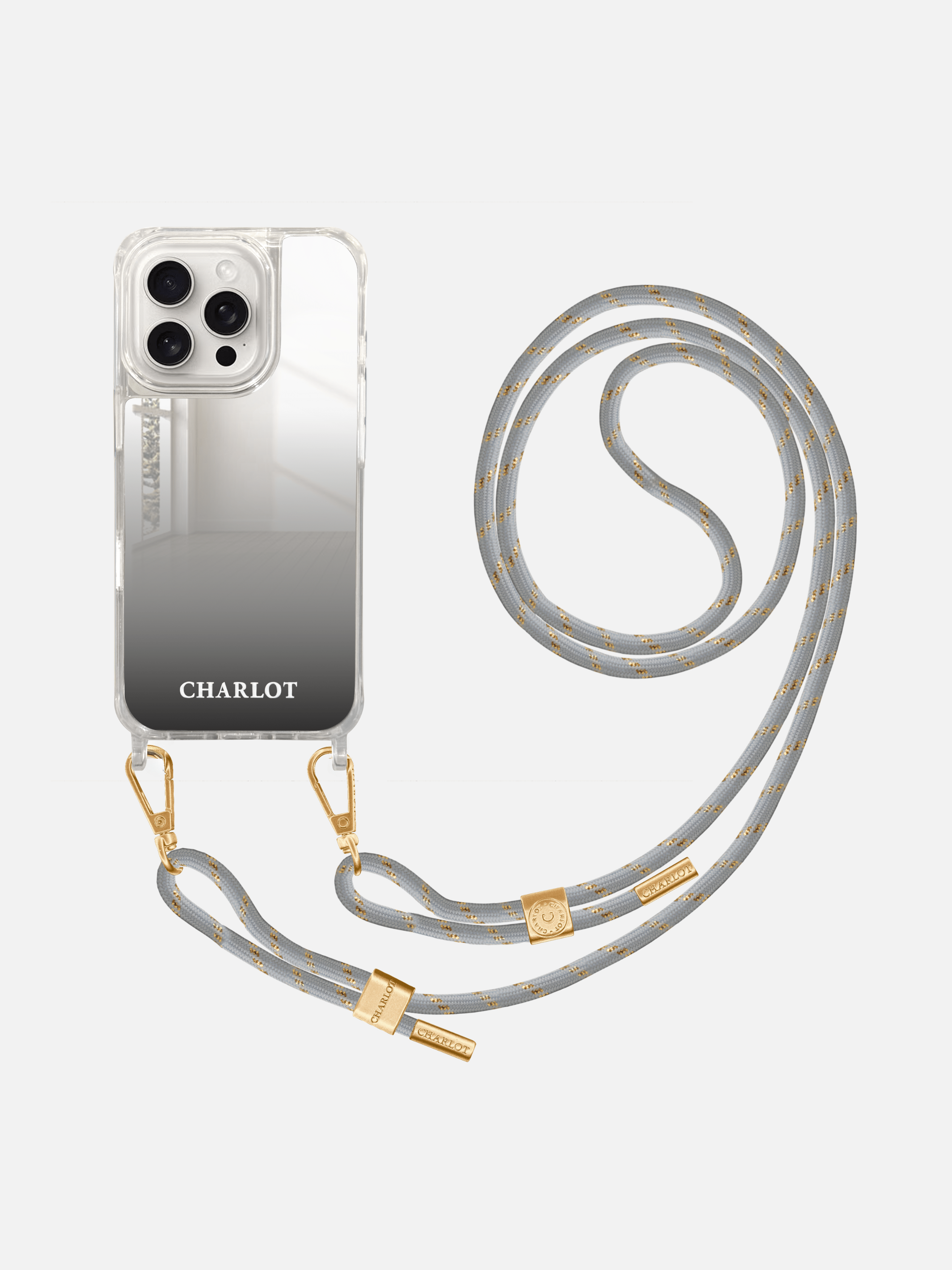 Coque Miroir + Cordon Signature Stellar