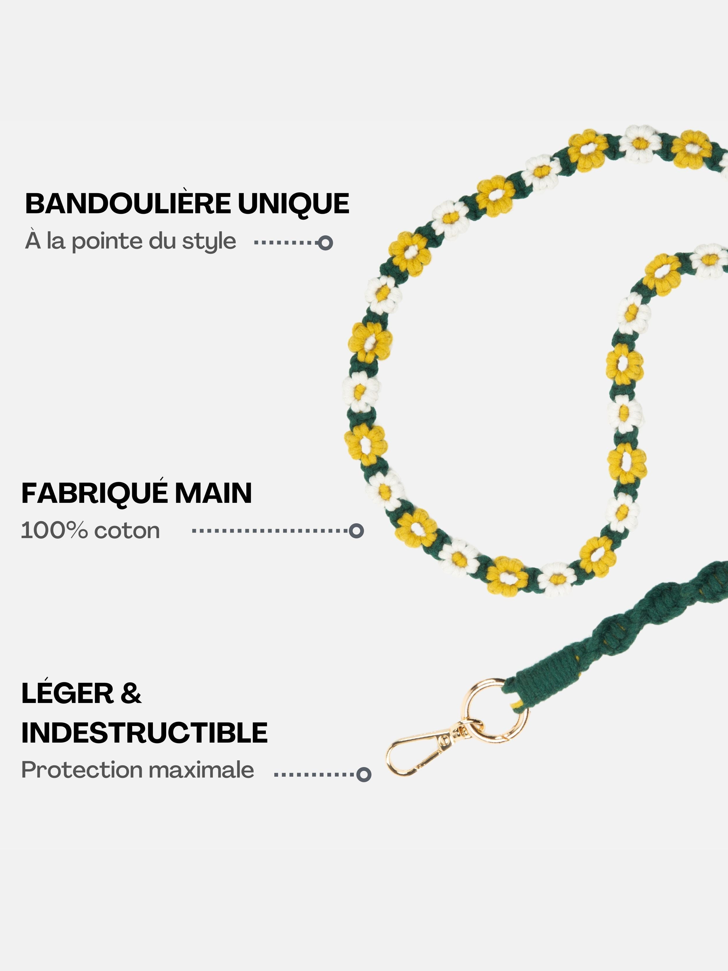 Sage Shell + Yellow Flower Braid