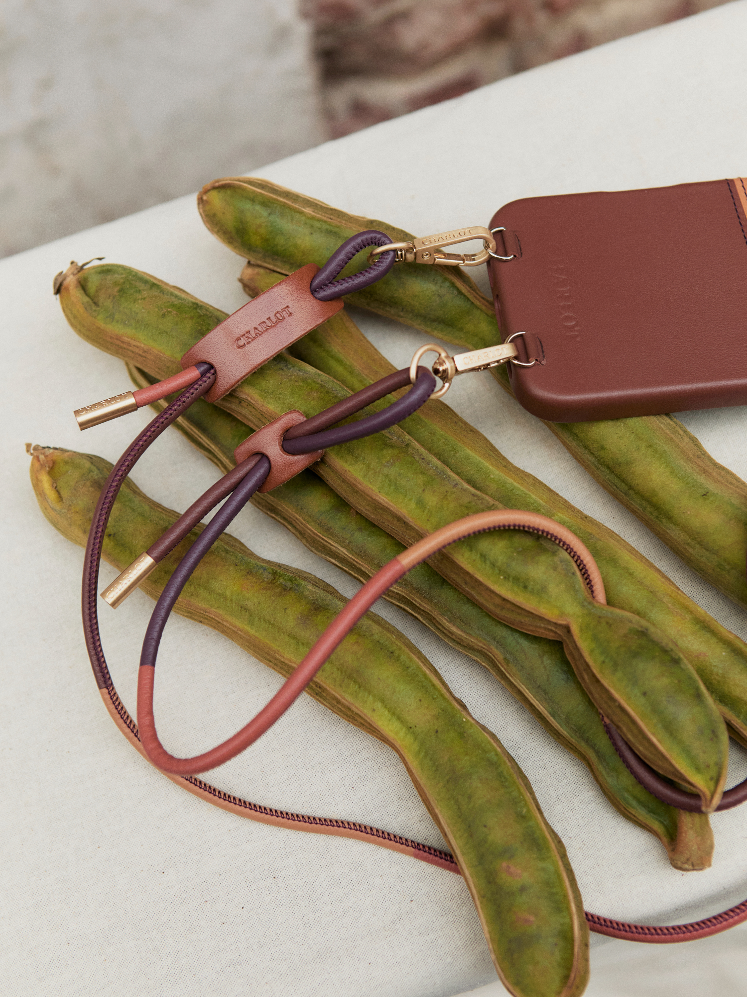 Coque Cuir Magsafe Cognac + Noga Cuir Cognac