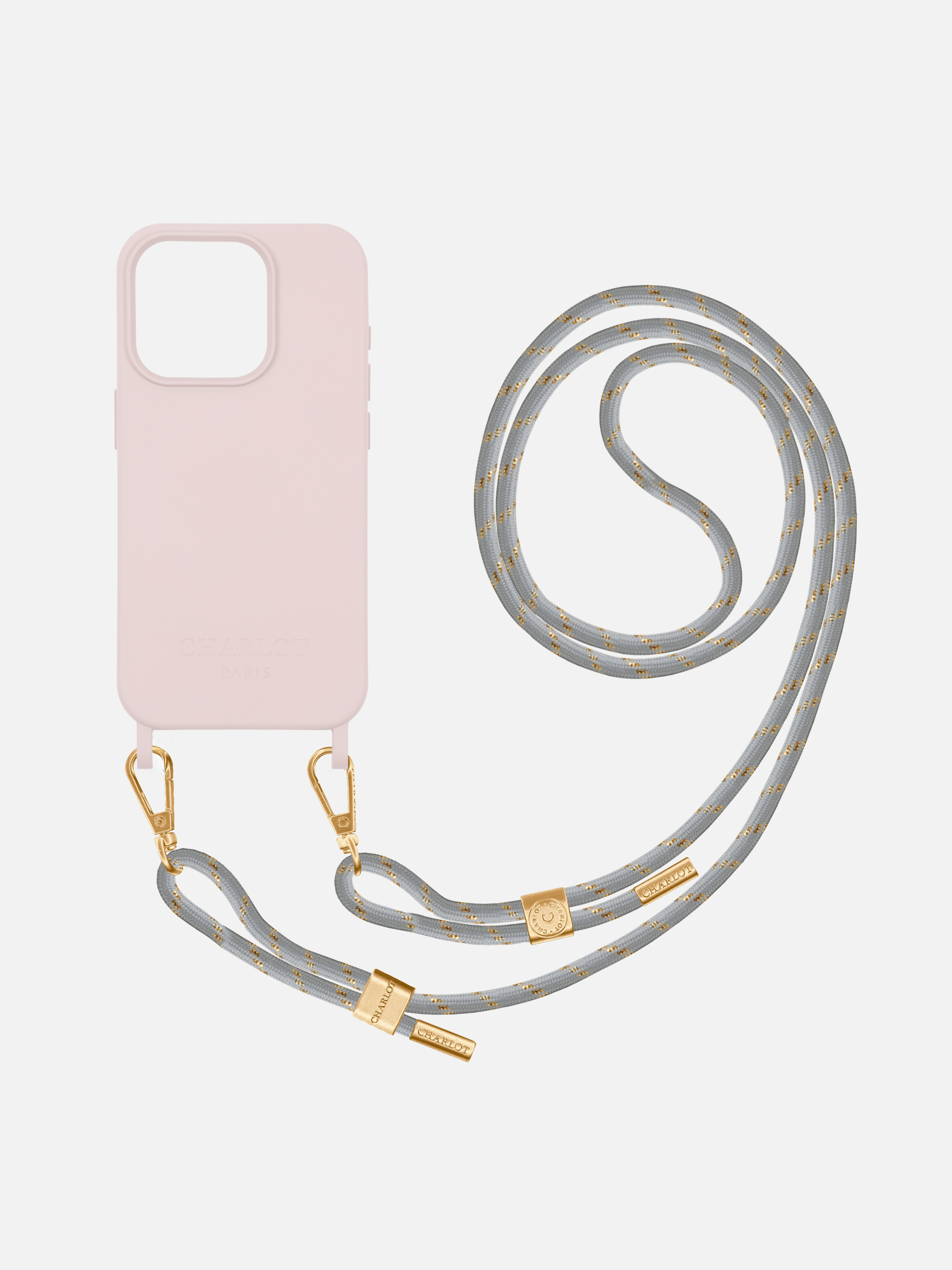 Custodia rosa cipria + cordino Stellar Signature