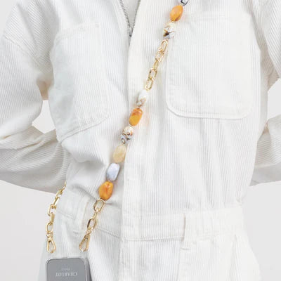 Coque Chocolat + Chaîne Ava Dune