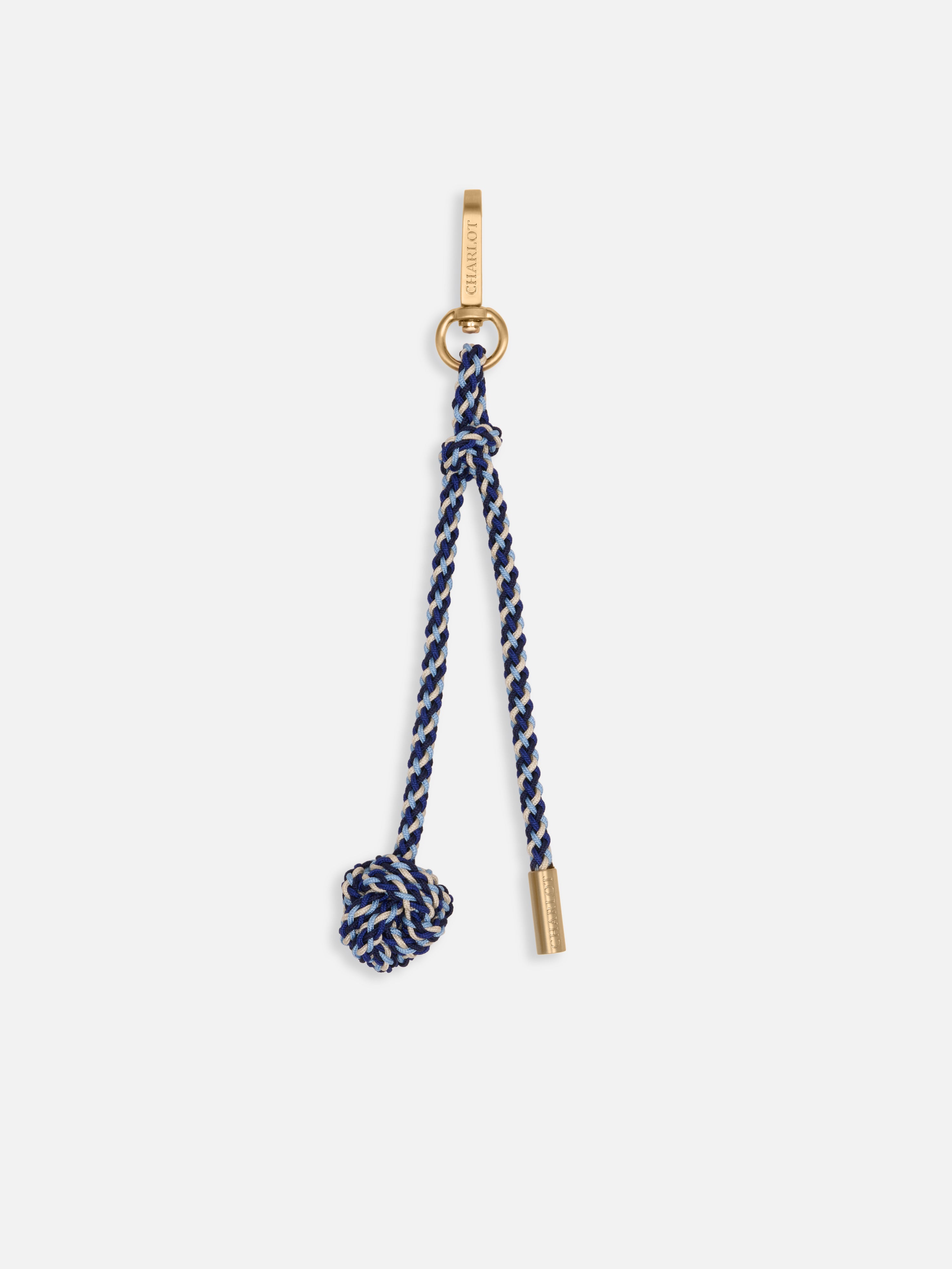 Bag Charm Passementerie Boule VRAI x CHARLOT Bleu