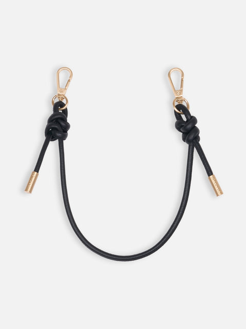 Bracelet Noga Cuir Noir Doré