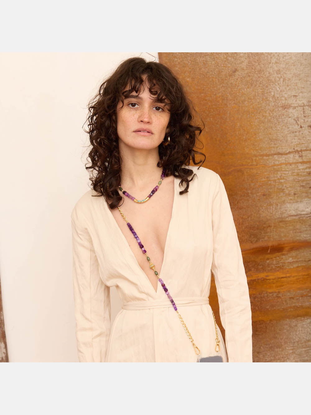 Coque Noir + Chaîne Collier JUHU Iris