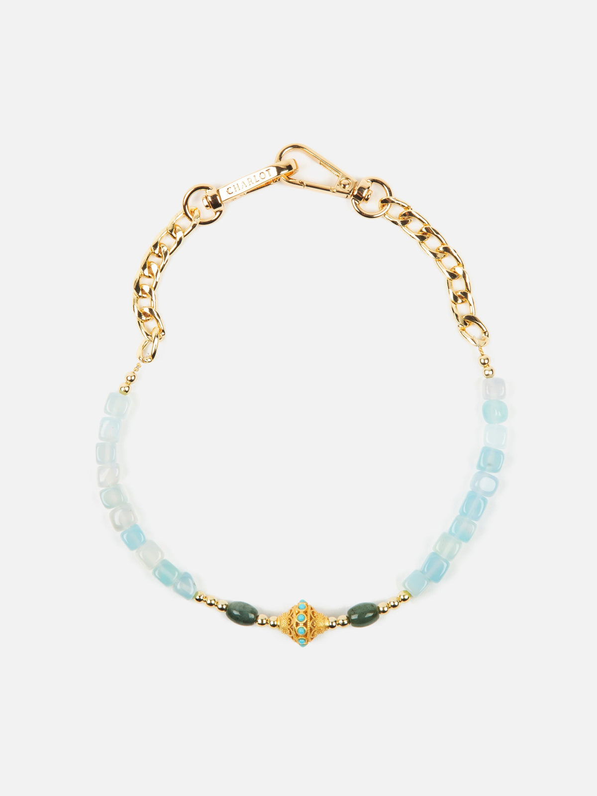 Chaîne Collier Juhu Court Aqua