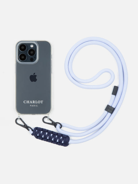 Clear Case + Cord Elie Lavender