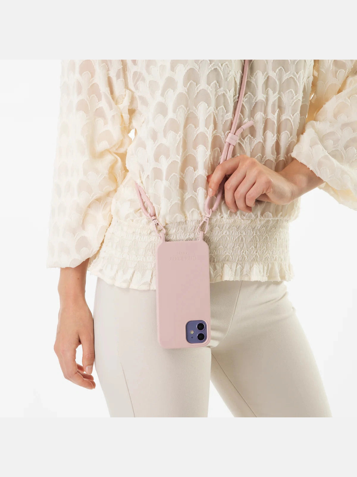 Coque + Cordon Powder Pink