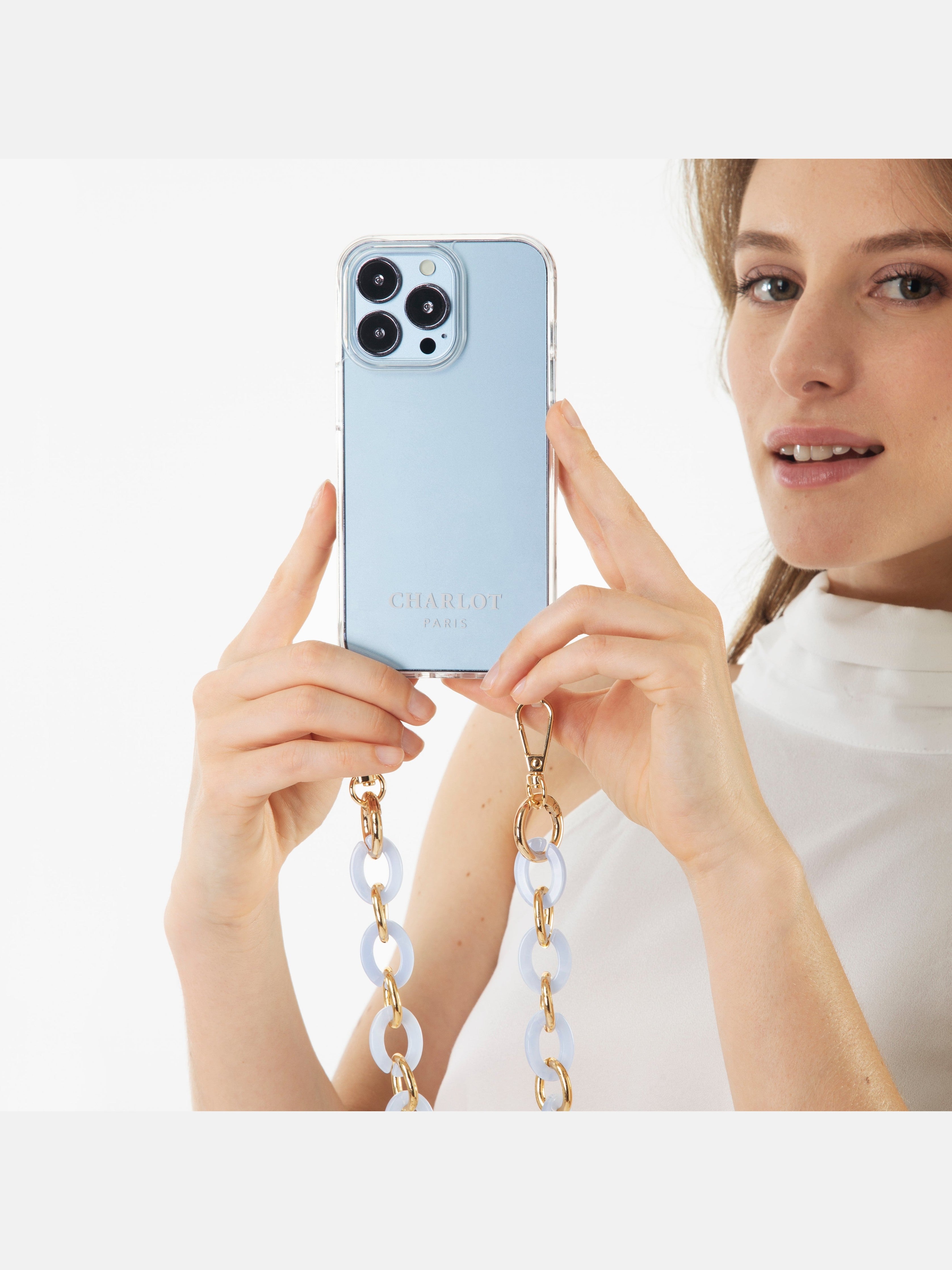 Coque Clear + Chaîne Ora Ciel