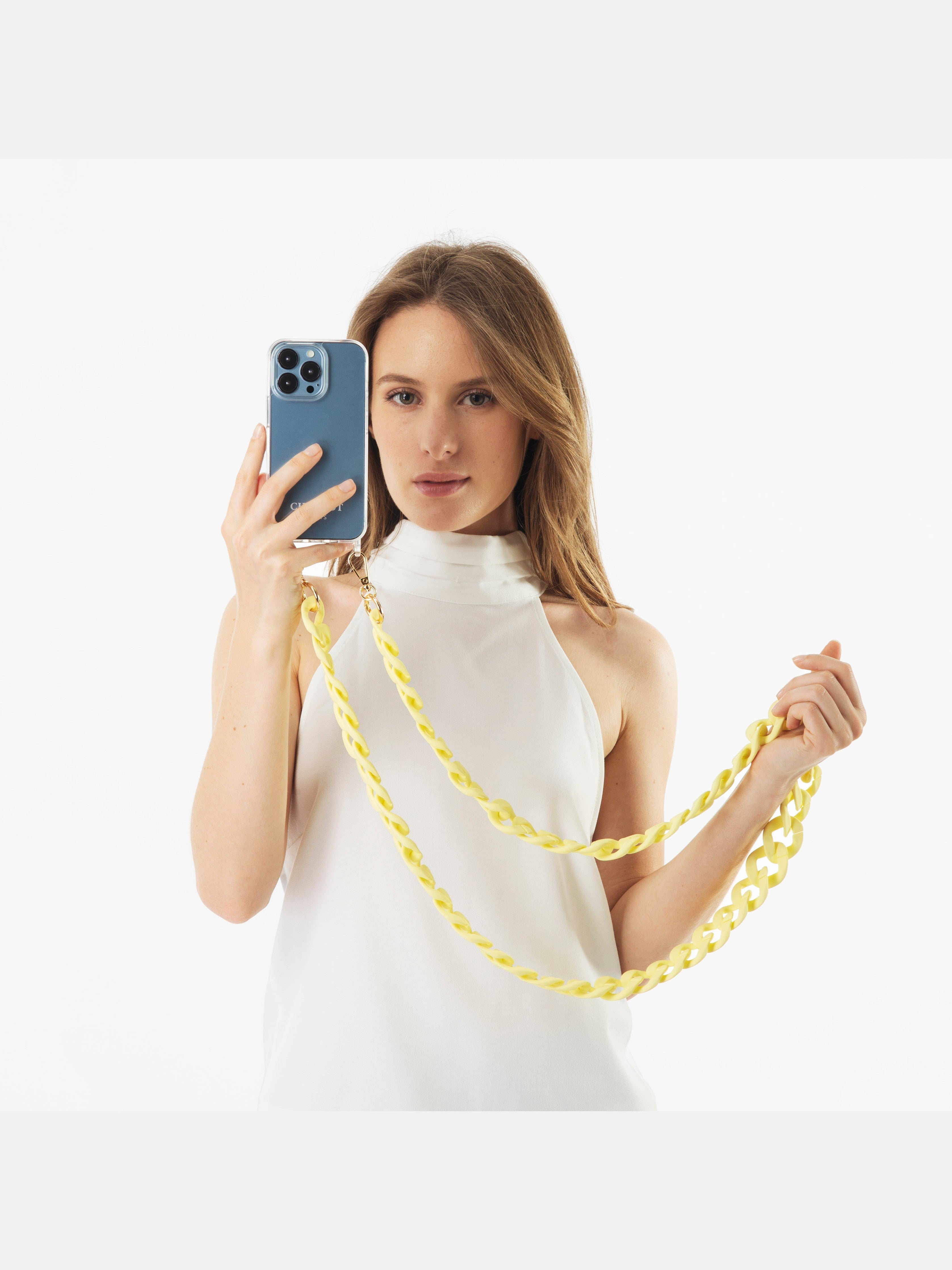 Clear Case + Ella Lemon Chain