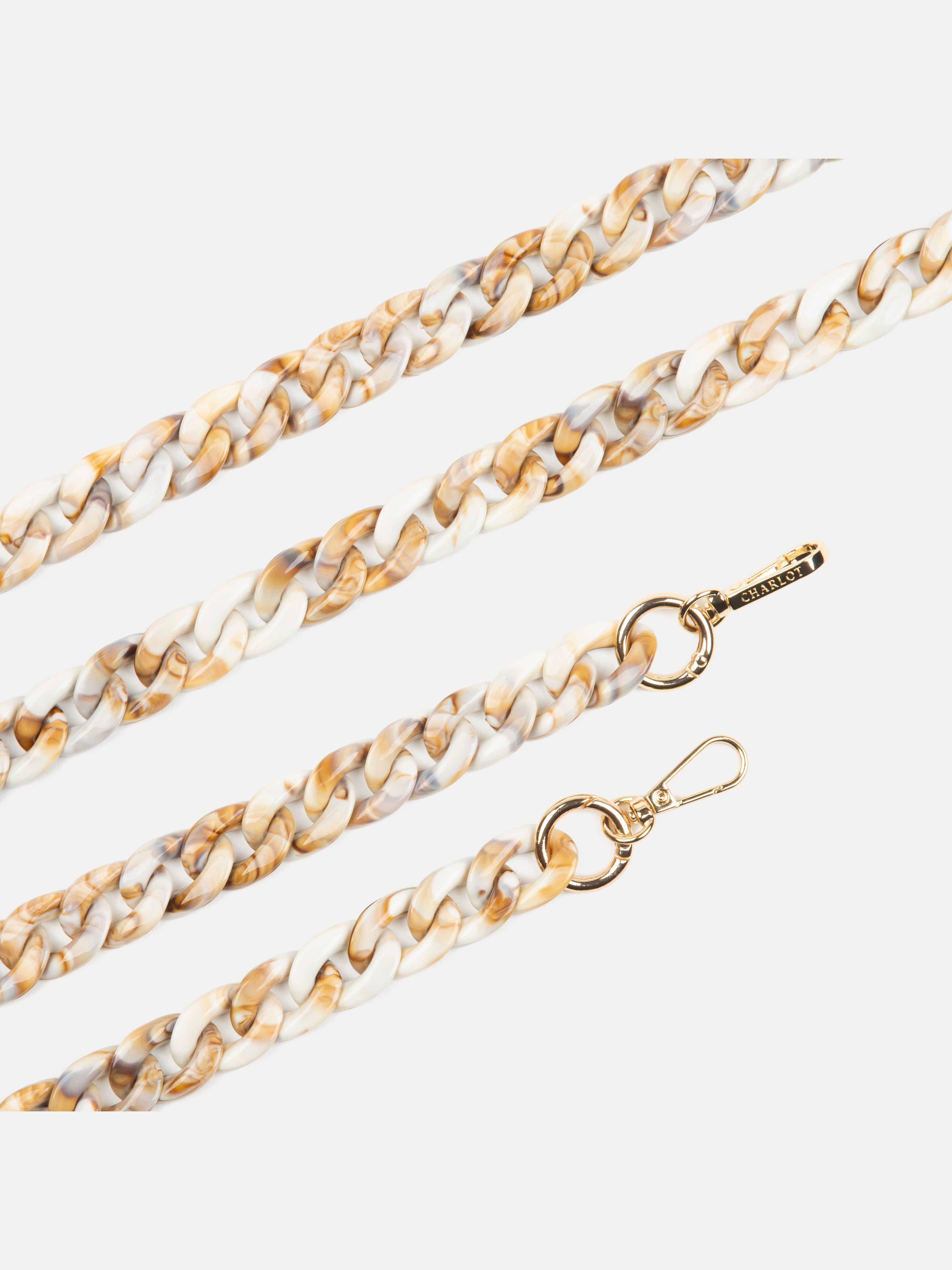 Clear Case + Ella Fine Cappuccino Chain