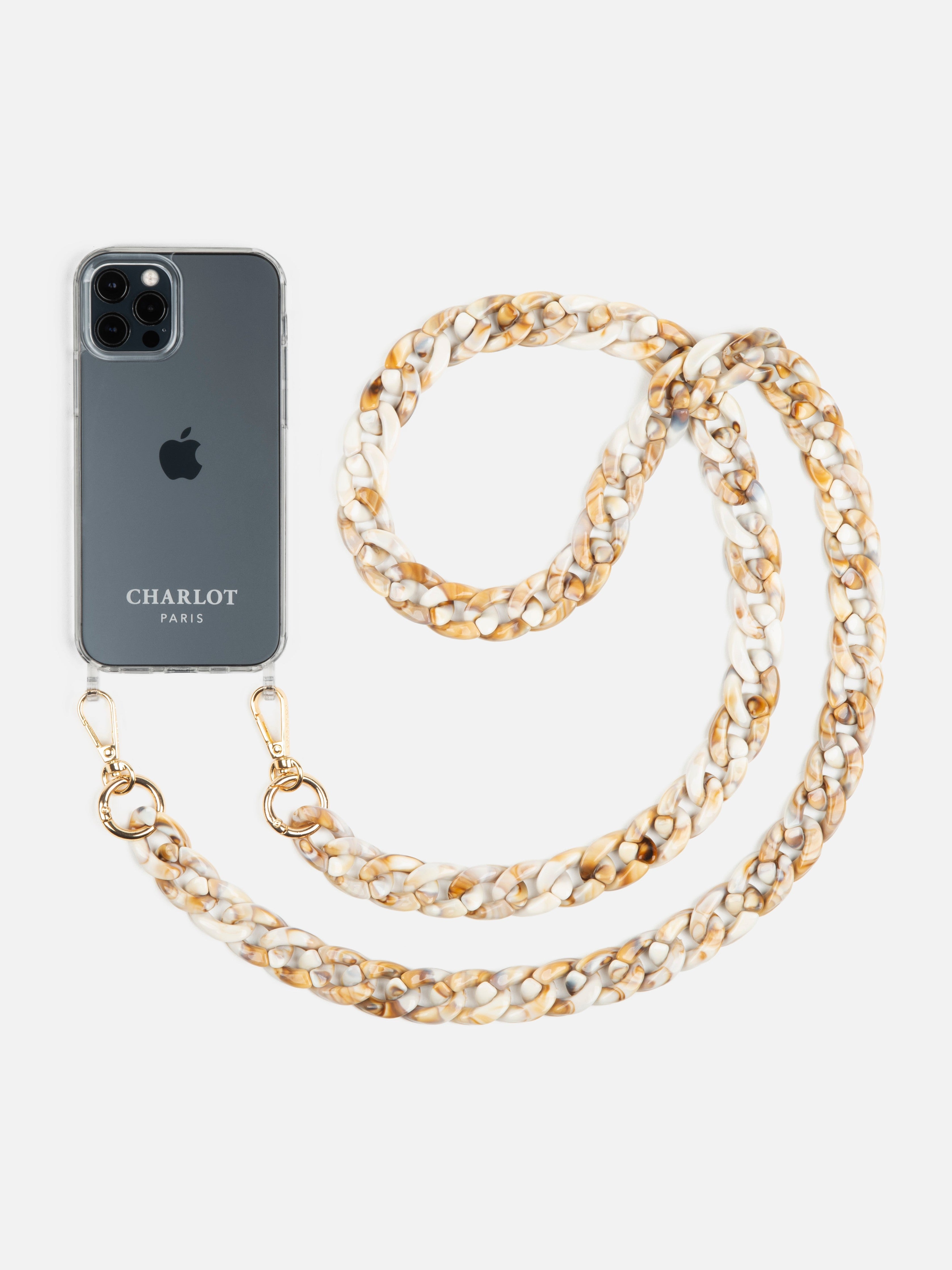 Clear Case + Ella Fine Cappuccino Chain