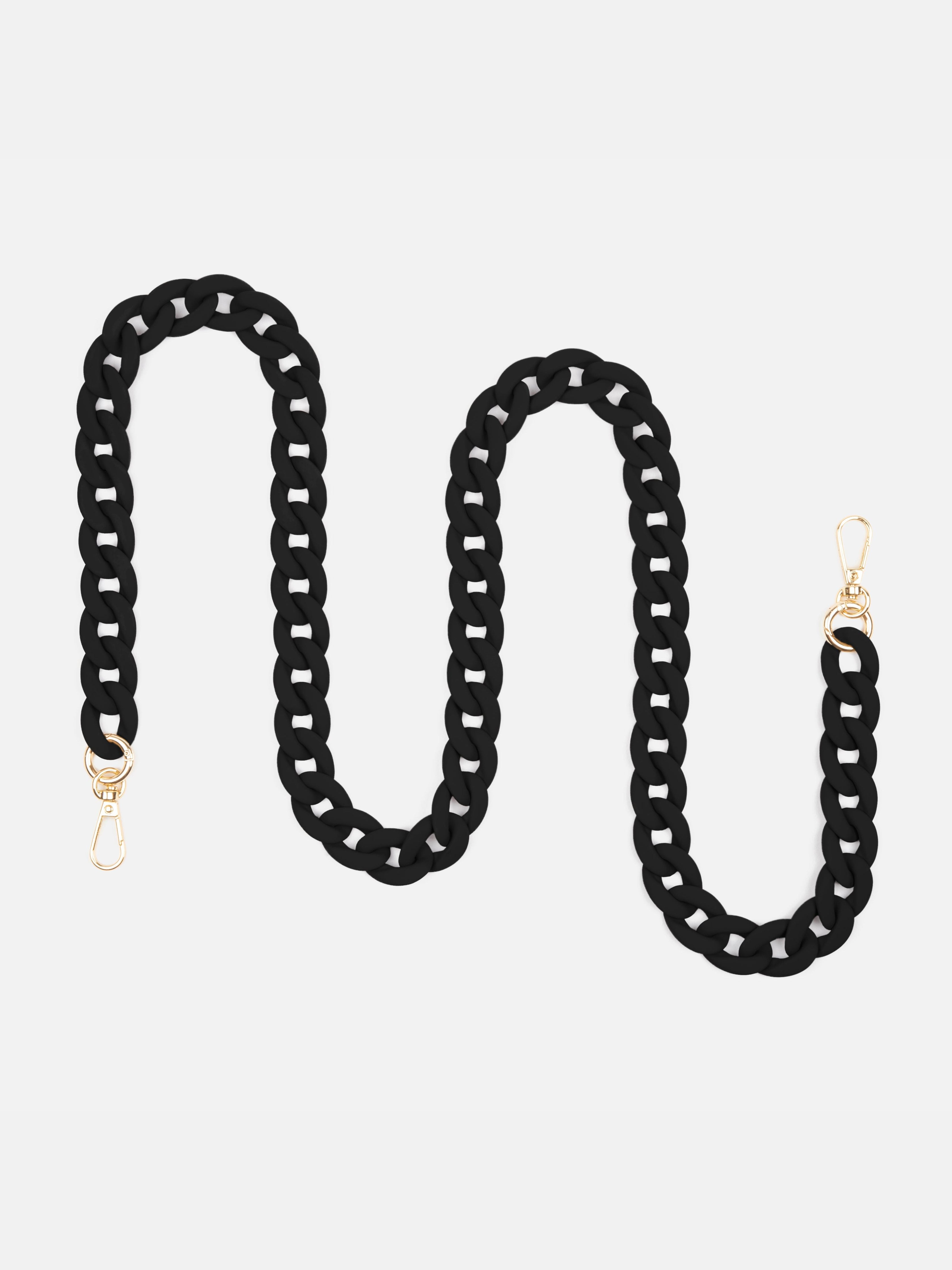 Clear Case + Ella Fine Black Chain