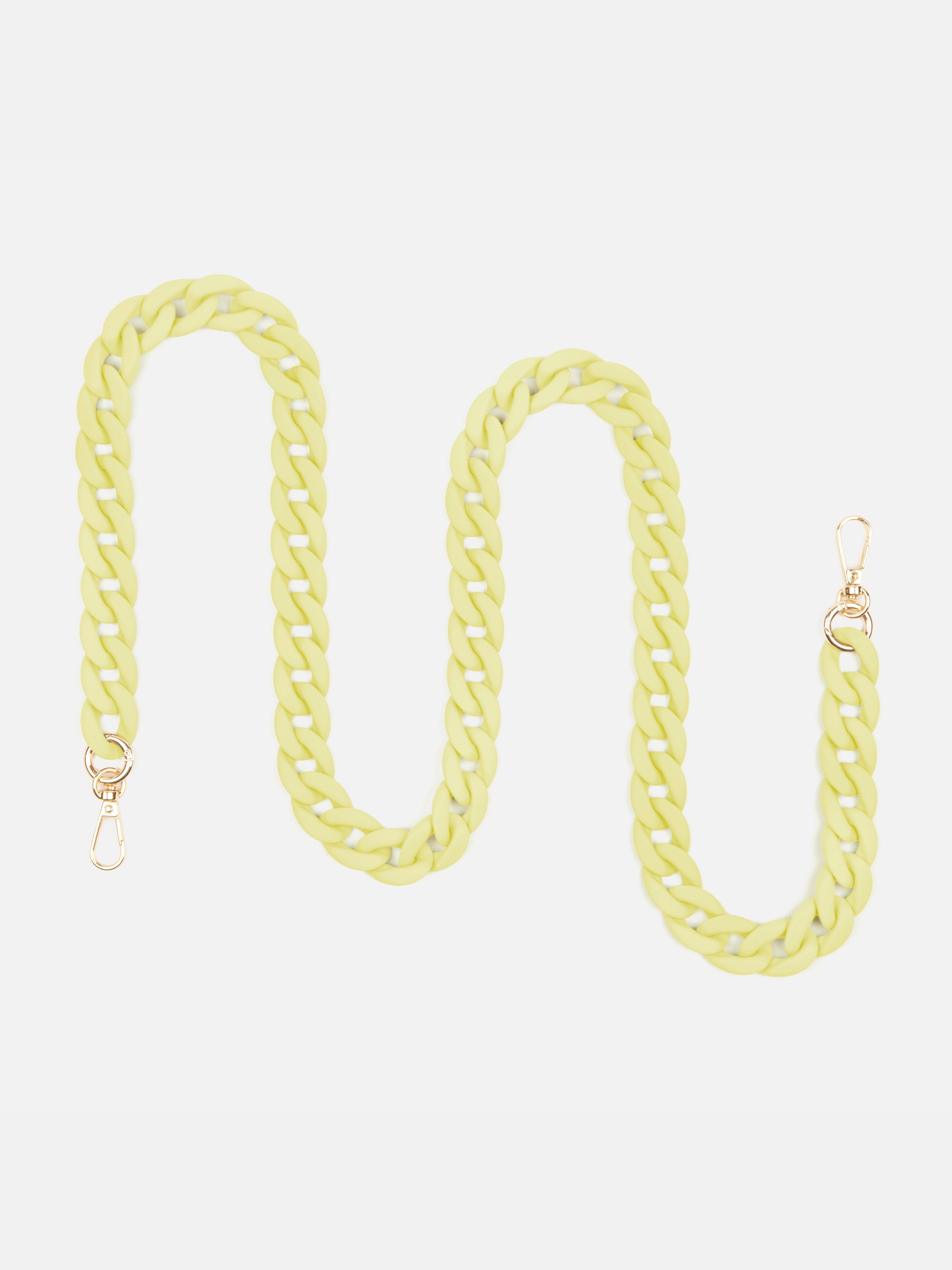 Coque Clear + Chaîne Ella Fine Lemon