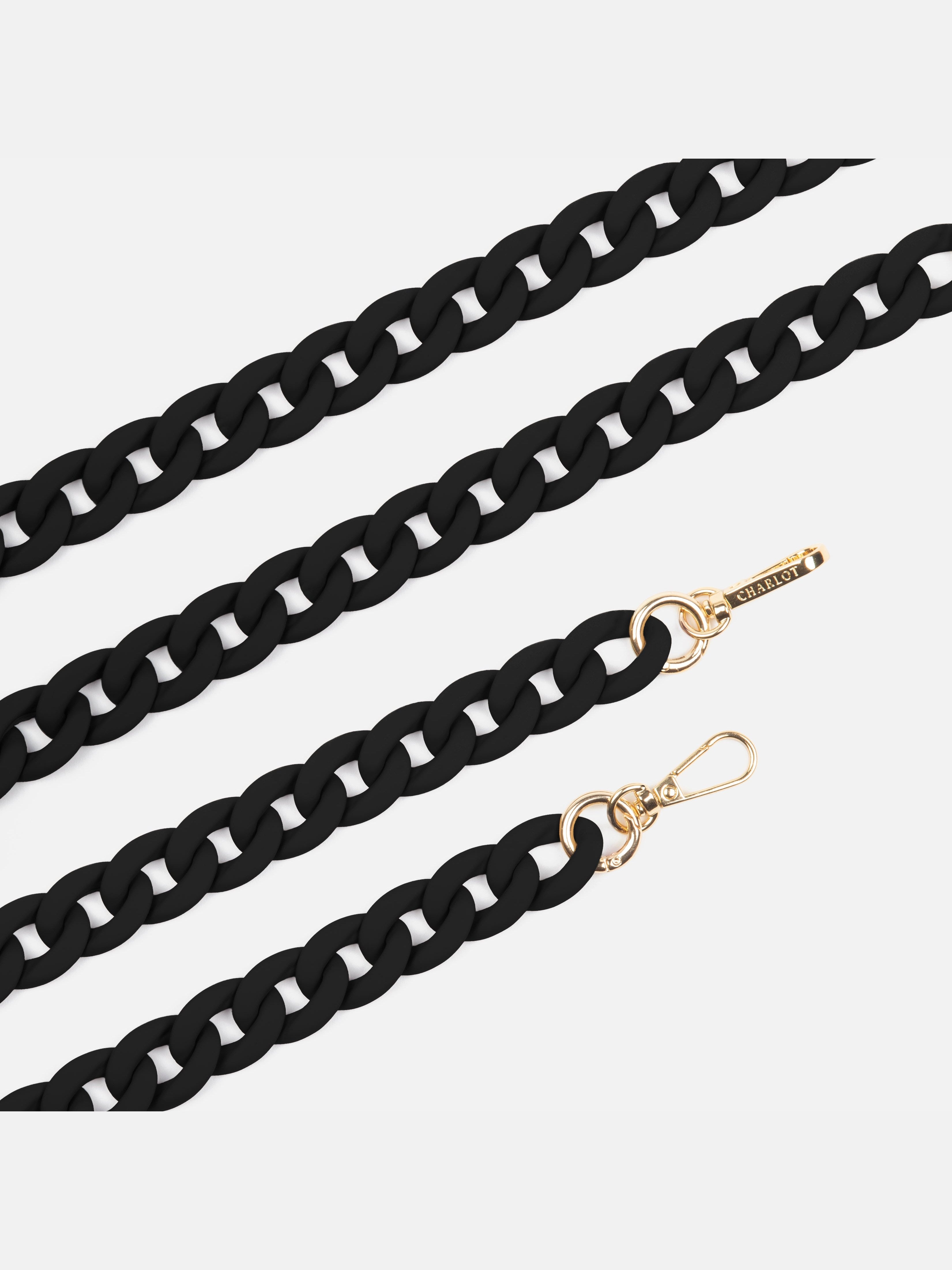 Clear Case + Ella Fine Black Chain