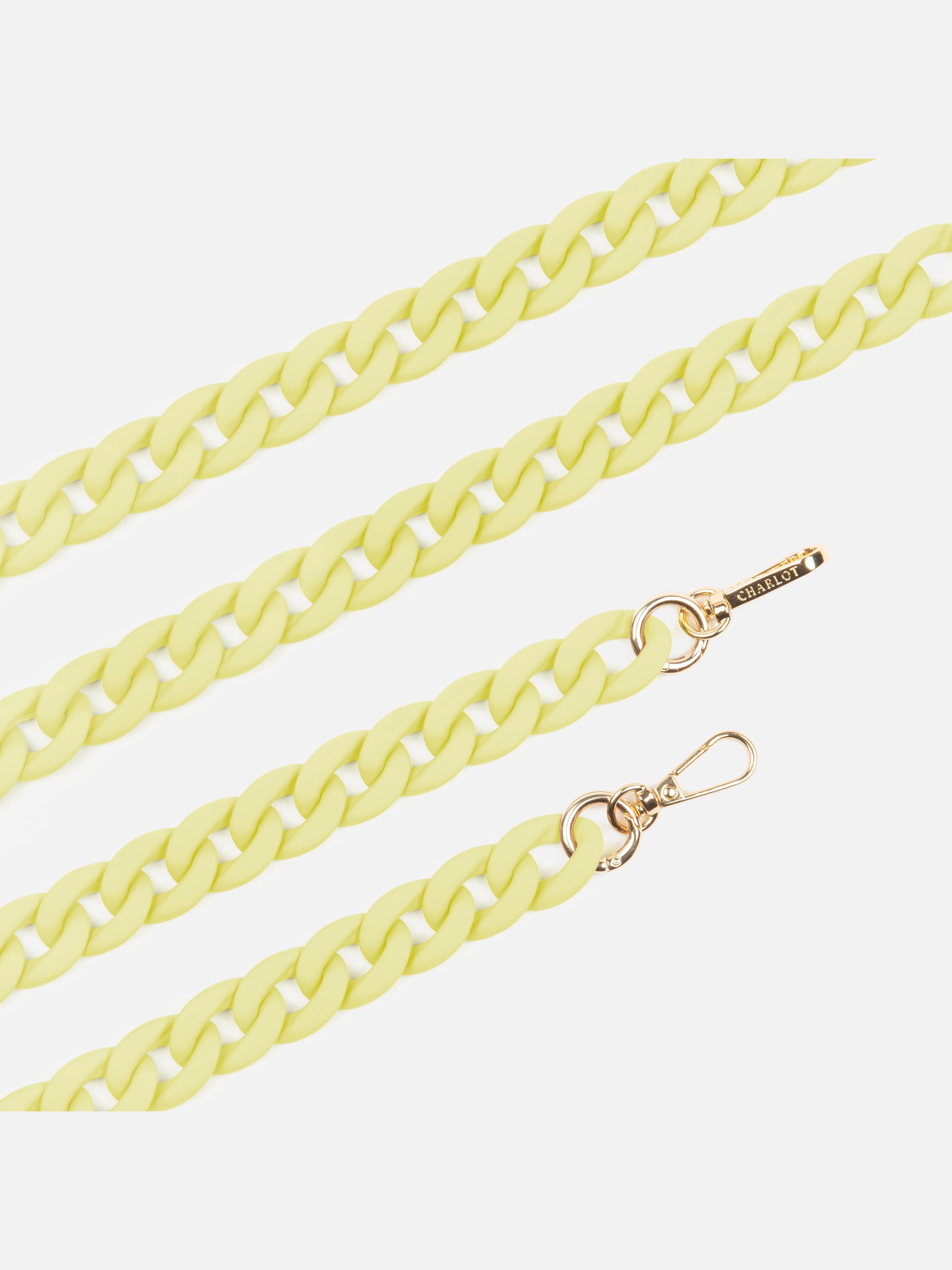 Coque Clear + Chaîne Ella Fine Lemon