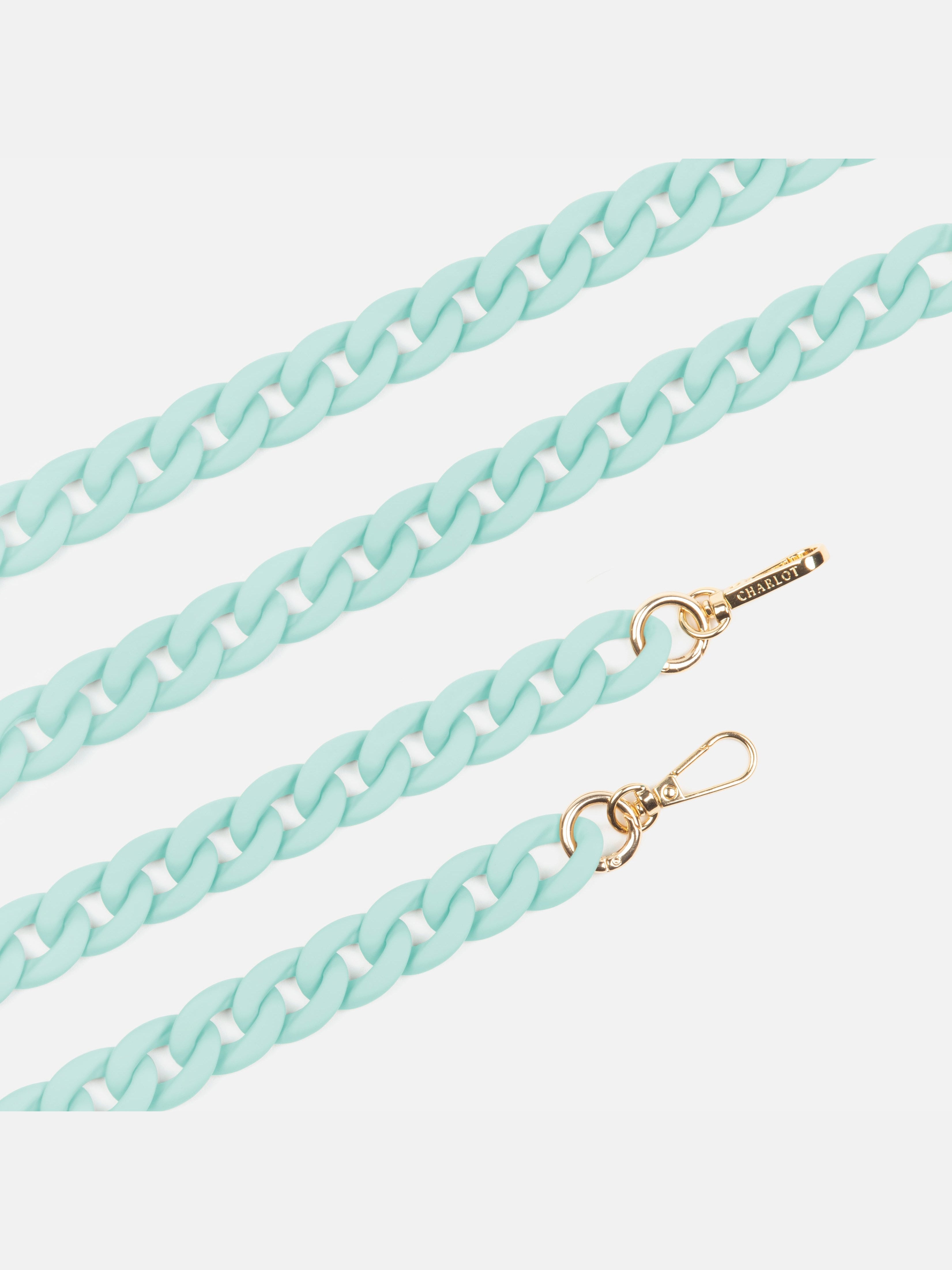 Mint Silicone Case + Ella Fine Chain