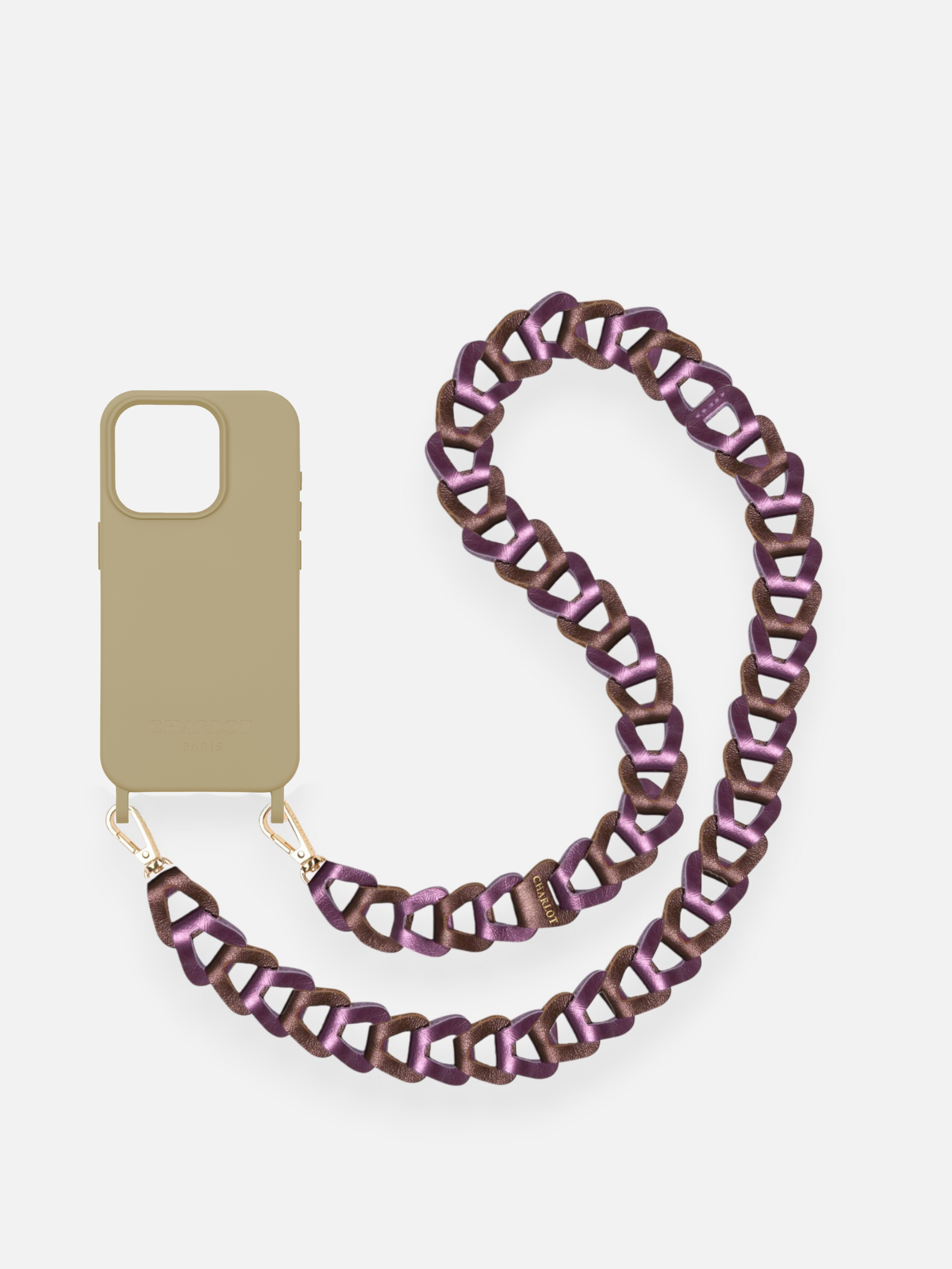 Bandoulières Mel Cuir Irisé Long