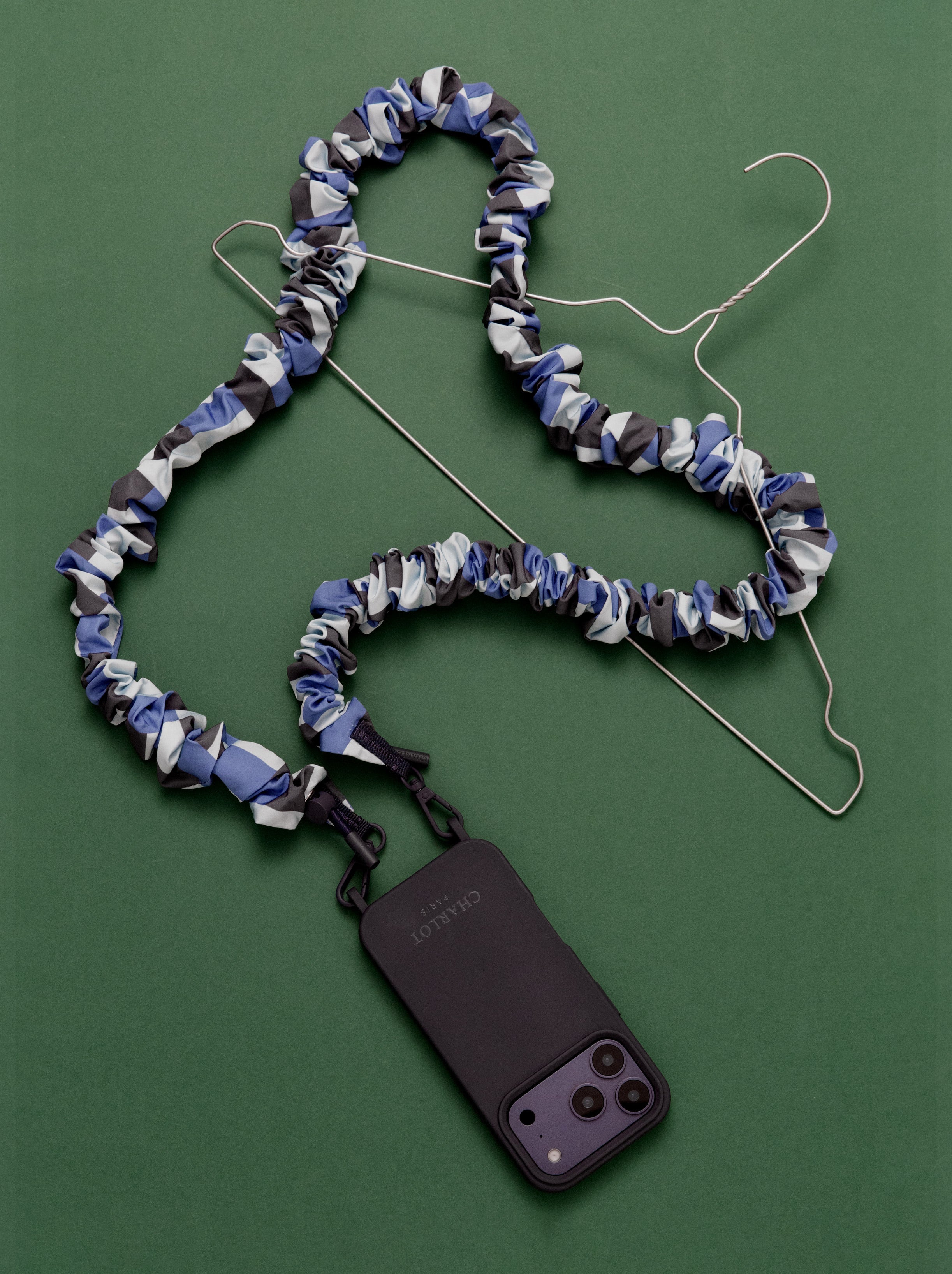 Bandoulière Scrunchie Navy Blue