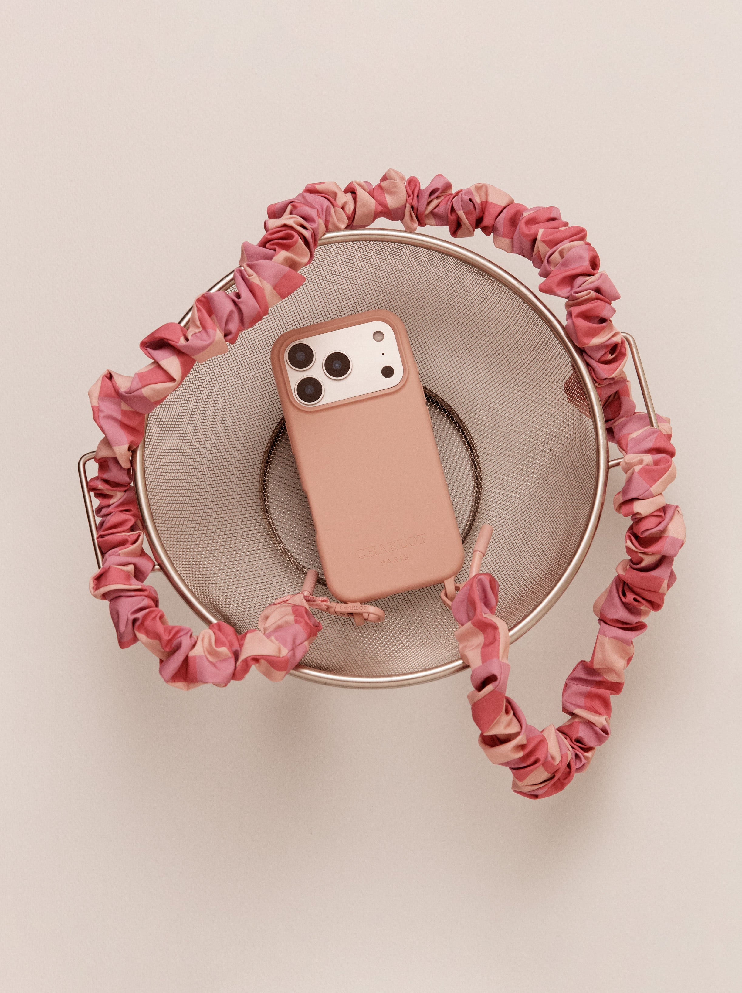 Bandoulière Scrunchie Powder Pink