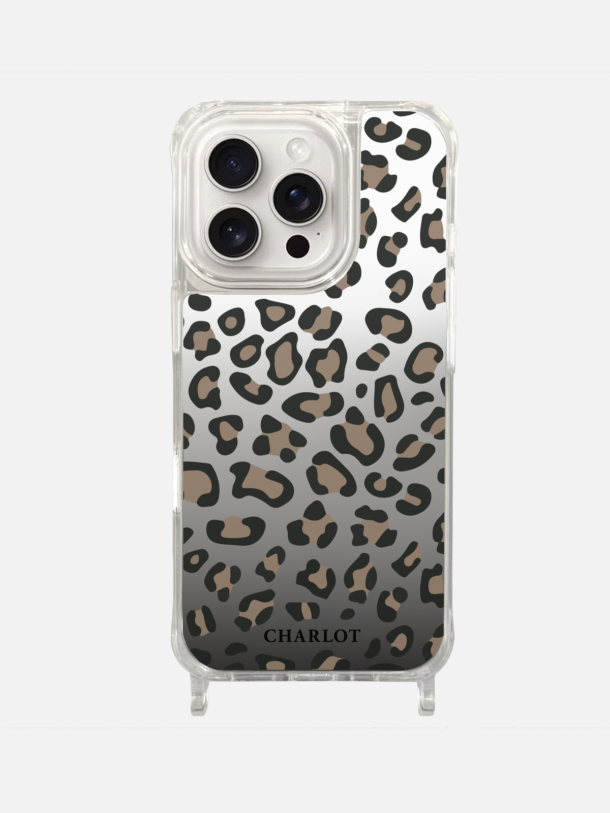 Coque Cordon Miroir Léopard Magsafe iPhone