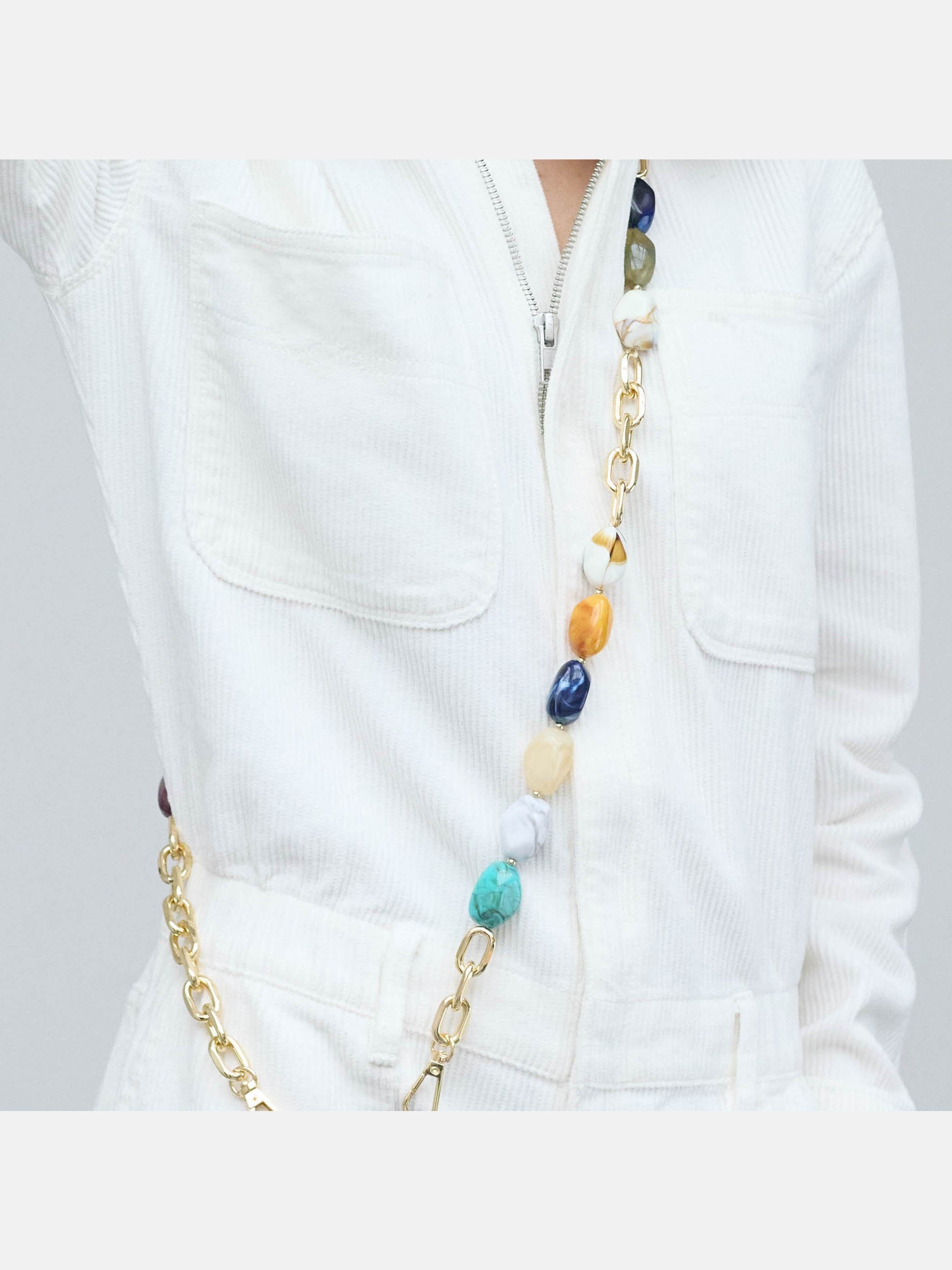 Guscio Nero + Catena Ava Ocean