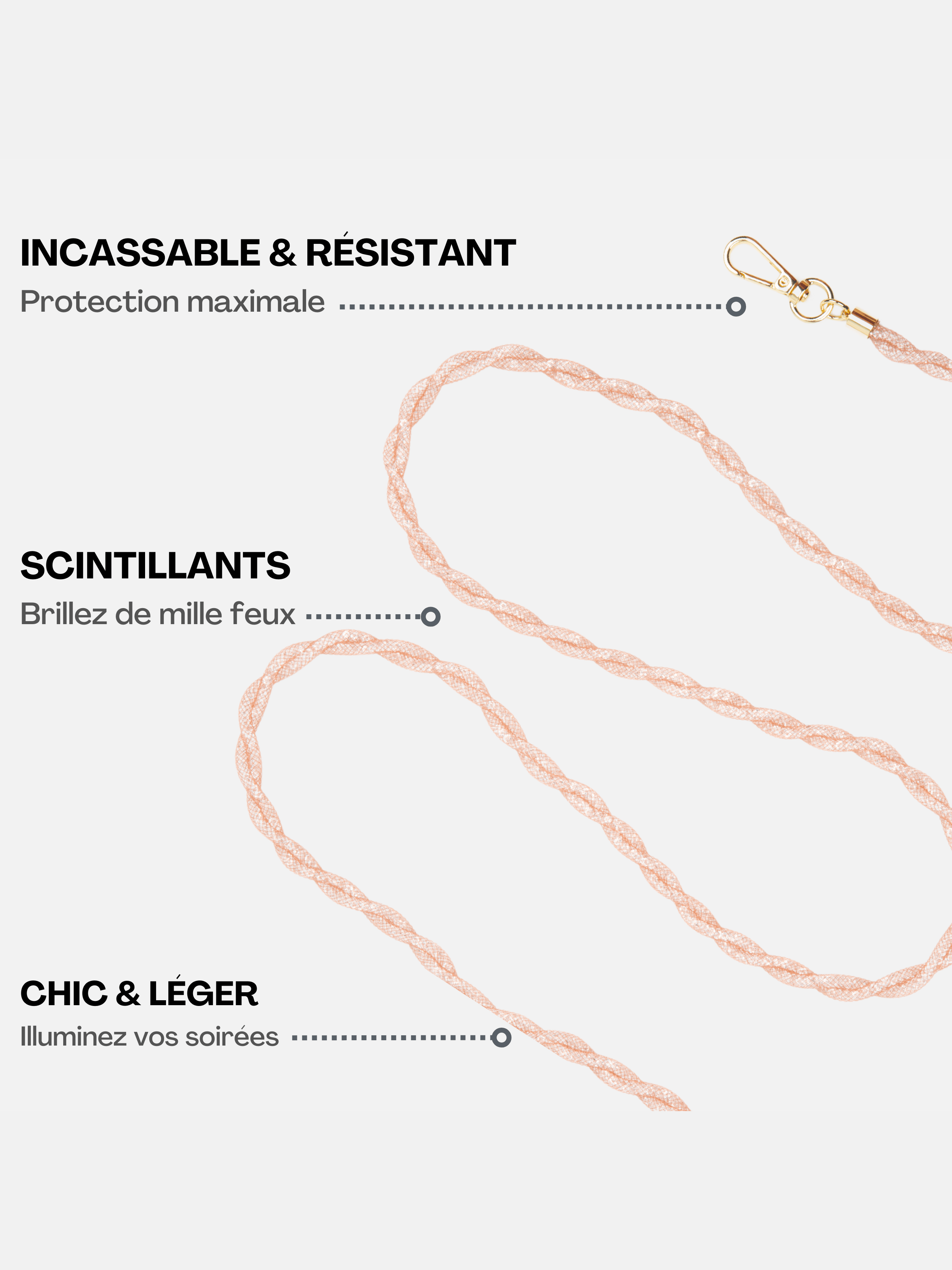 Chaînes Mia Strass