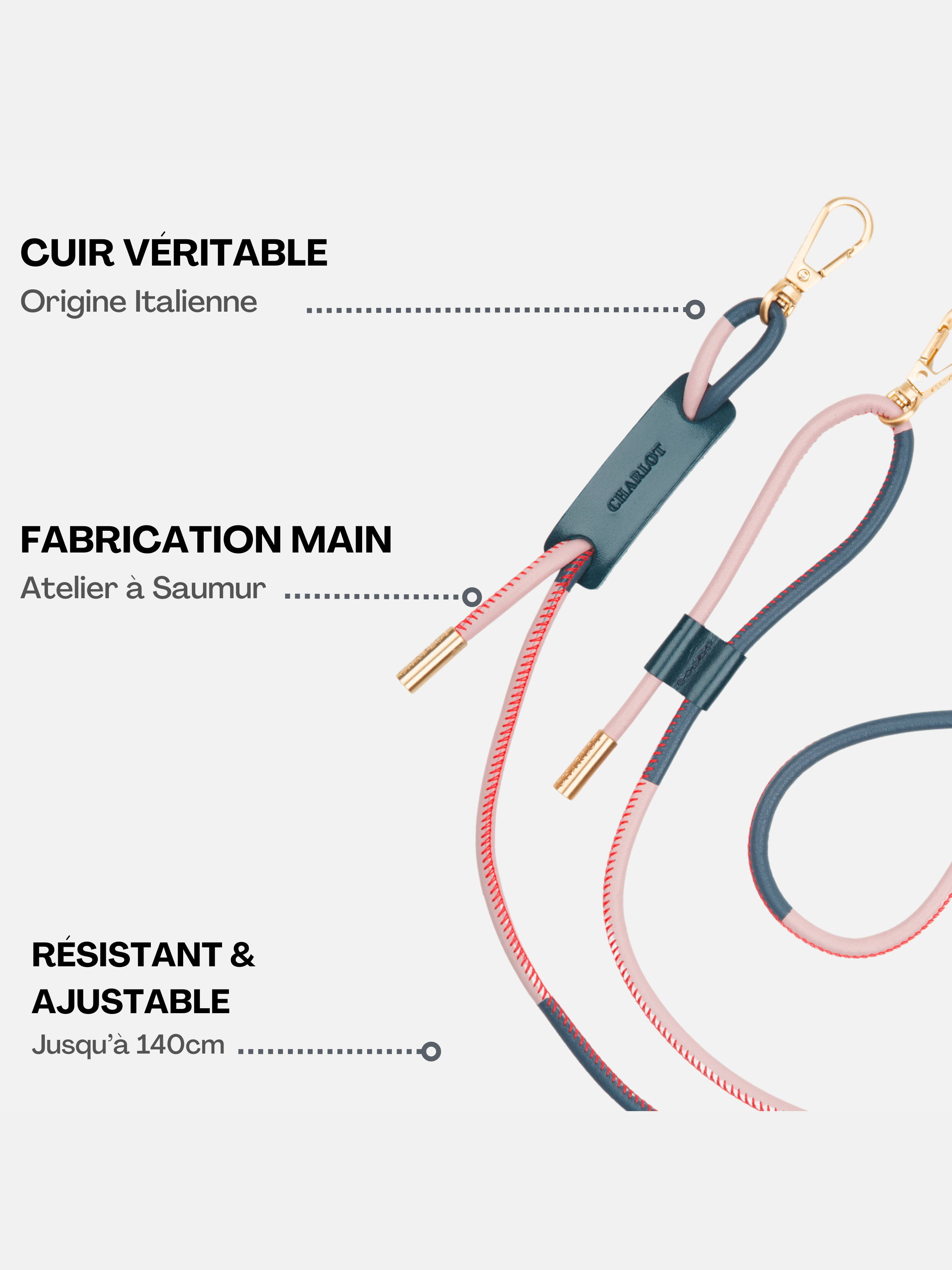 Clear Case + Noga Leather Berry