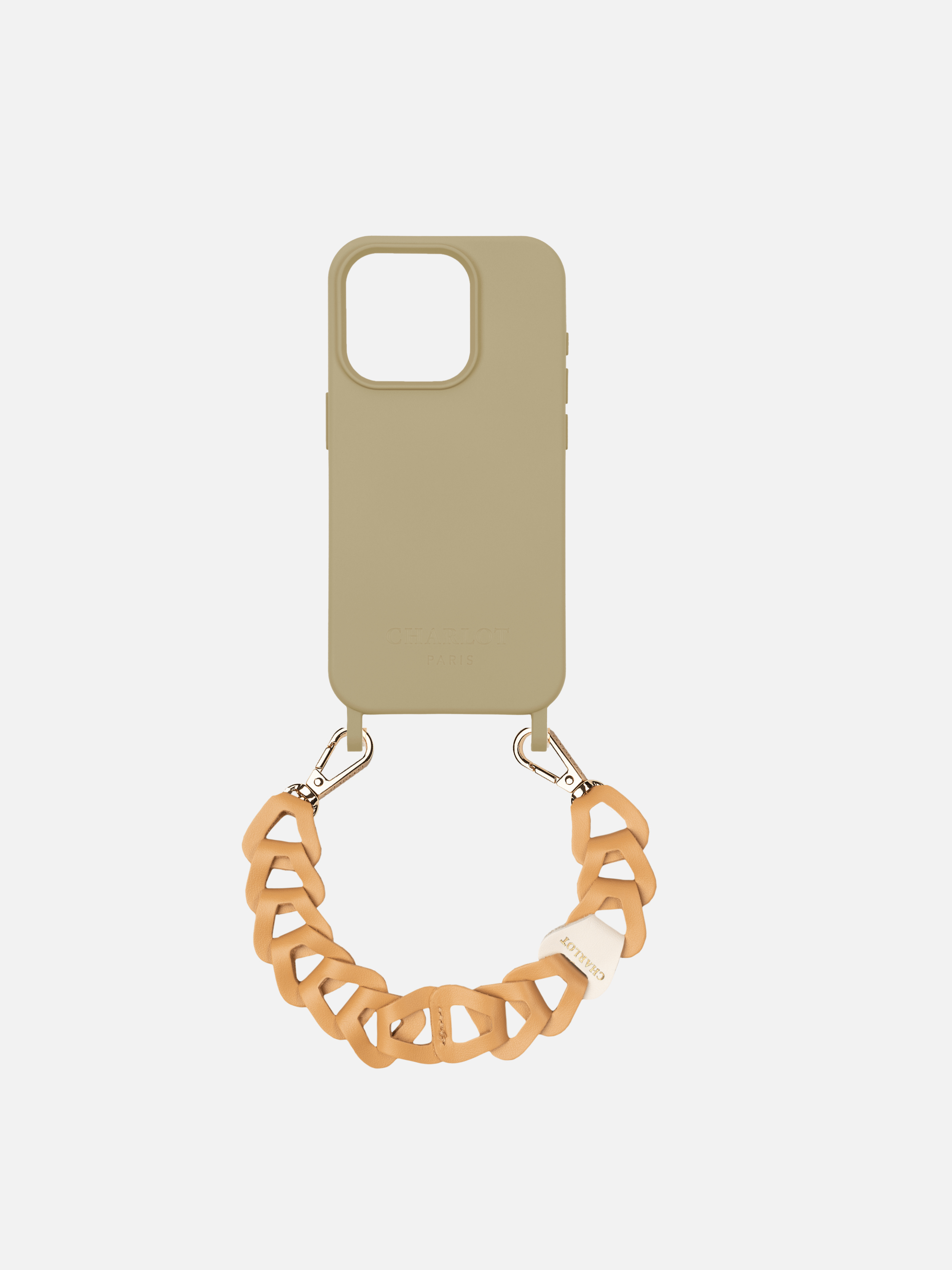 Taupe Shell + Mel Leather Short Camel