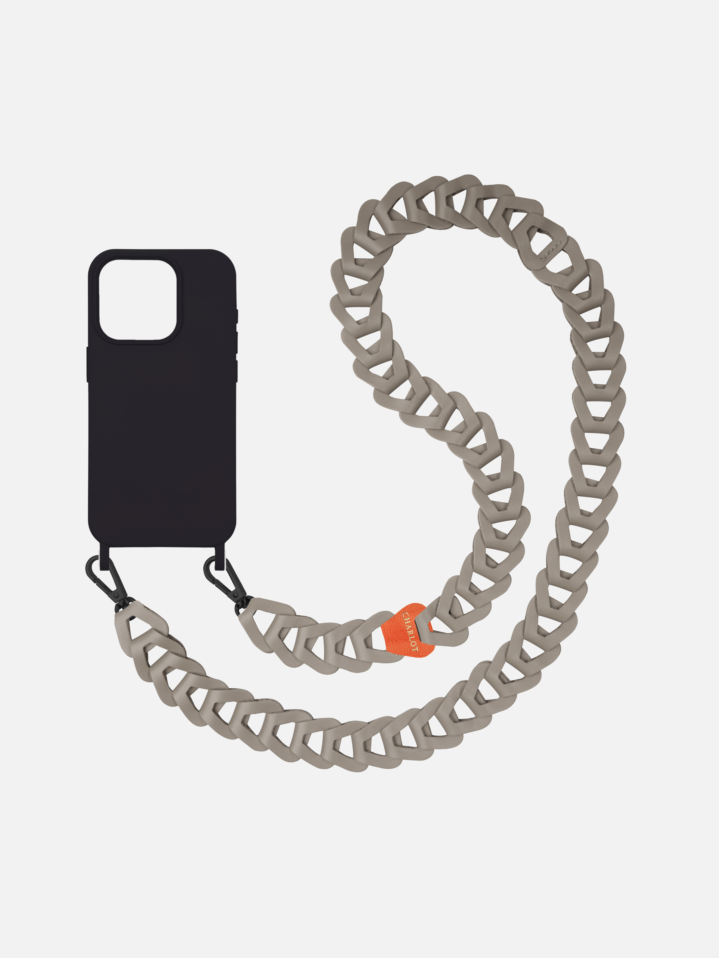 Coque Noir + Mel Cuir Long Burning Grey