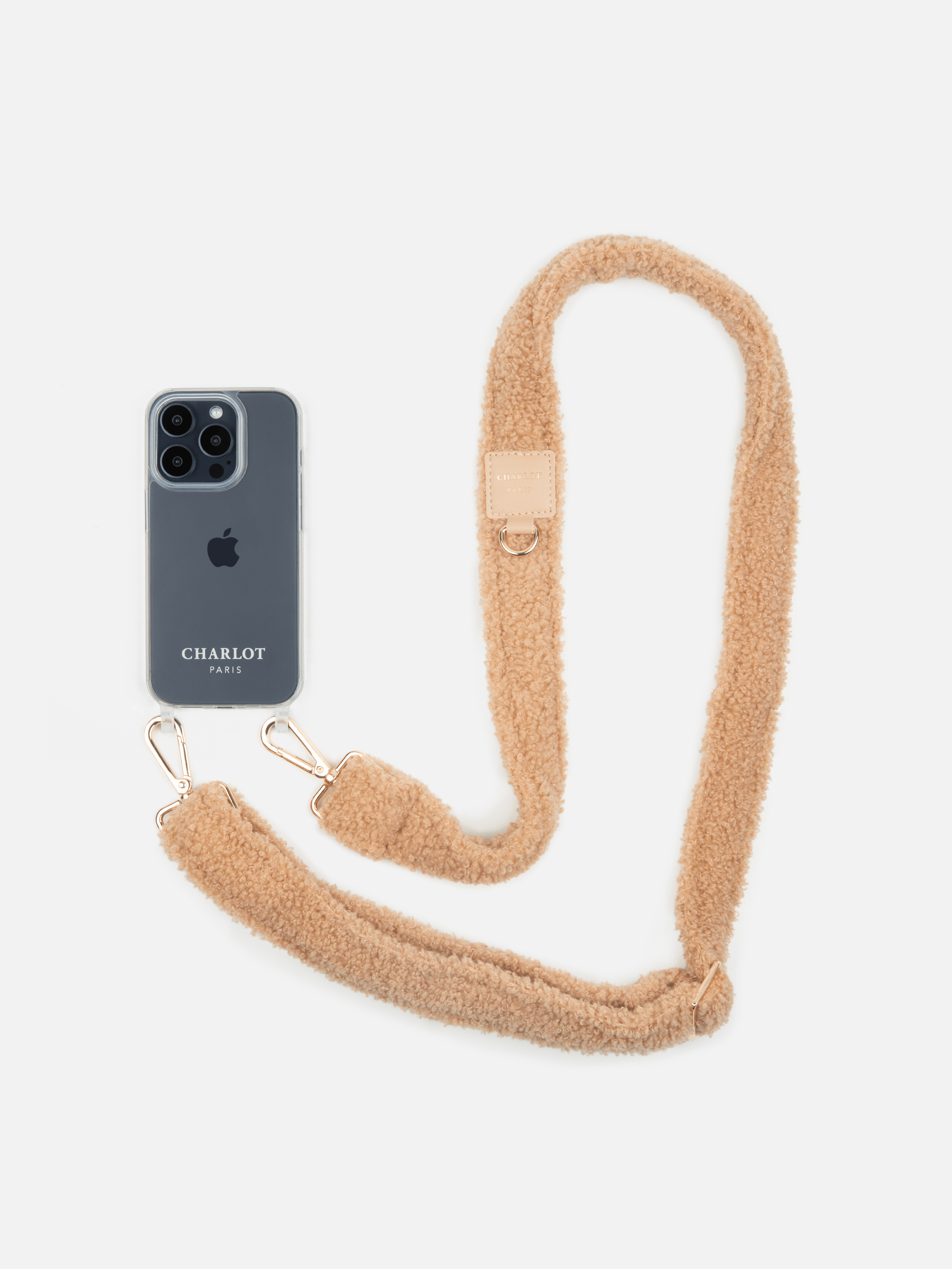 Coque Clear + Teddy Beige